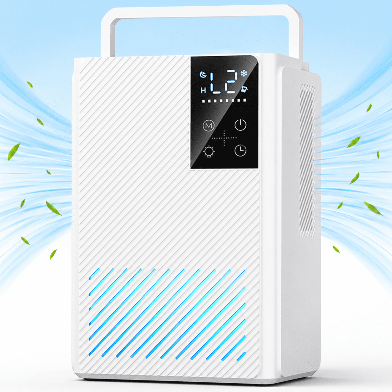 QUNCWL Small Dehumidifier for Home Bedroom Bathroom (White, 67 oz) y0a8s