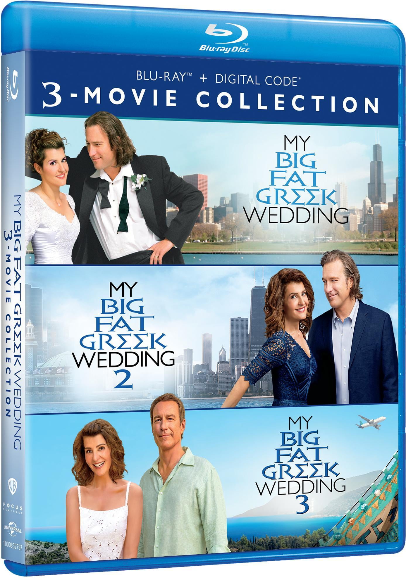 SDS My Big Fat Greek Wedding 3-Movie Collection (Blu-ray + Digital Copy, 3 Disc Set) 00g91