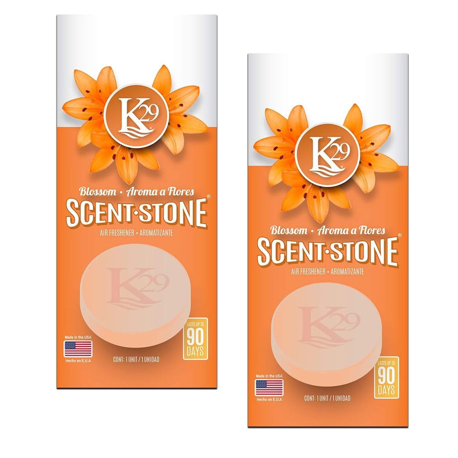 K29 ScentStone Air Freshener, Long-lasting Natural Fragrance (Blossom, 2 Pack) v2c63
