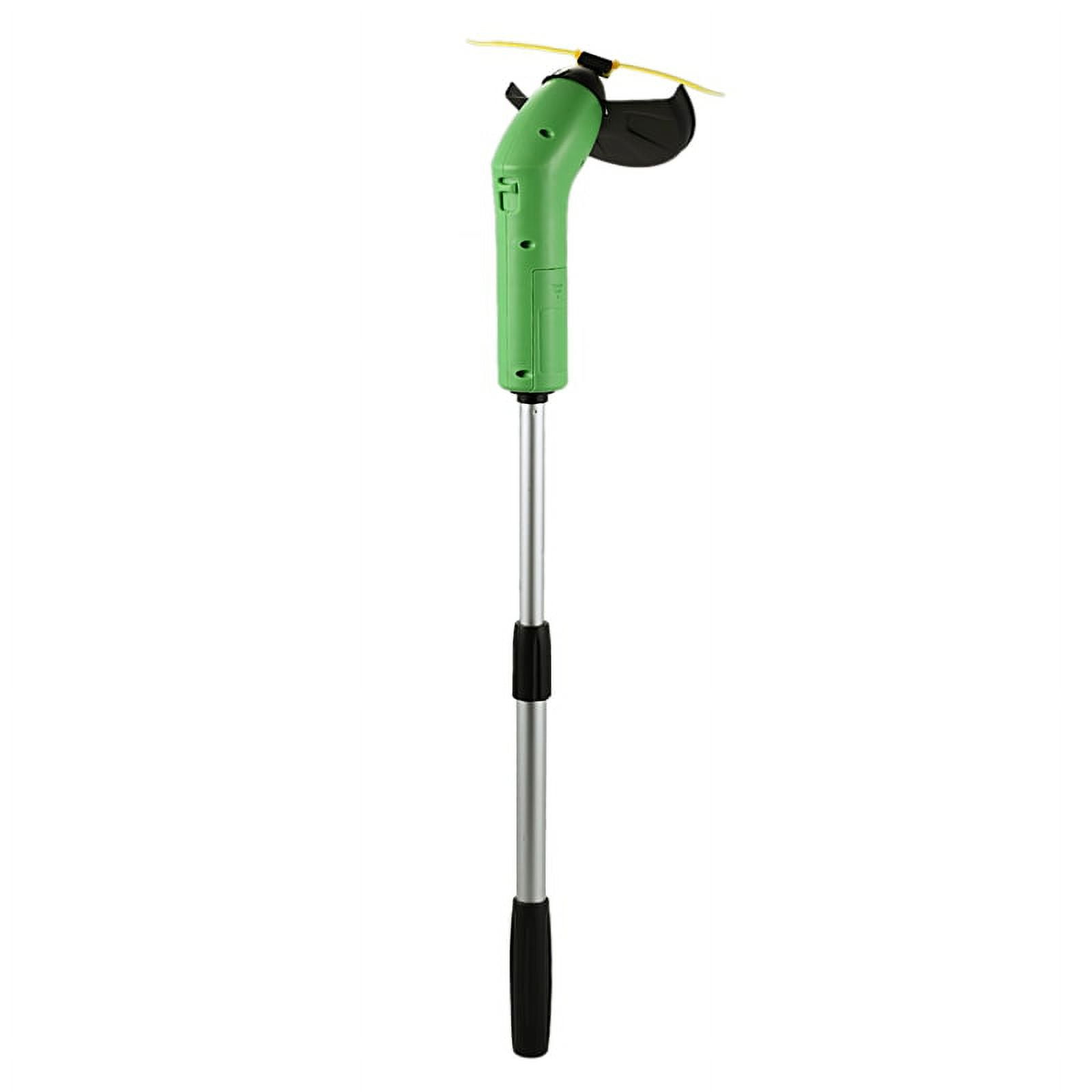 Generic Grass Trimmer Cordless Lawn Edger Tool with Telescopic Handle (Green, 1 Pack) 7hf3n