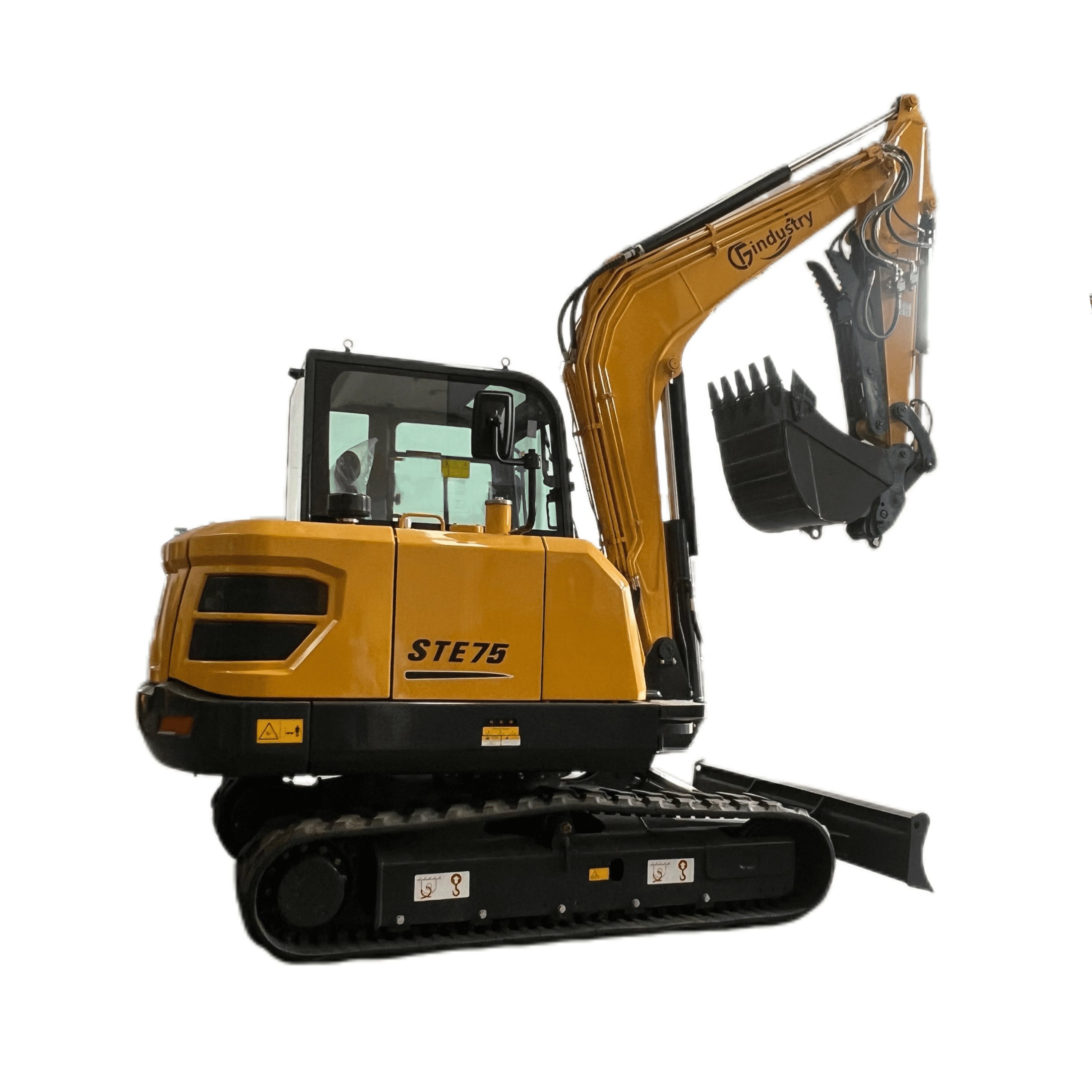 CFG INDUSTRIAL 6 Ton Mini Excavator with Hydraulic Thumb and Pilot Control (Yellow, 6 Ton) mawqk