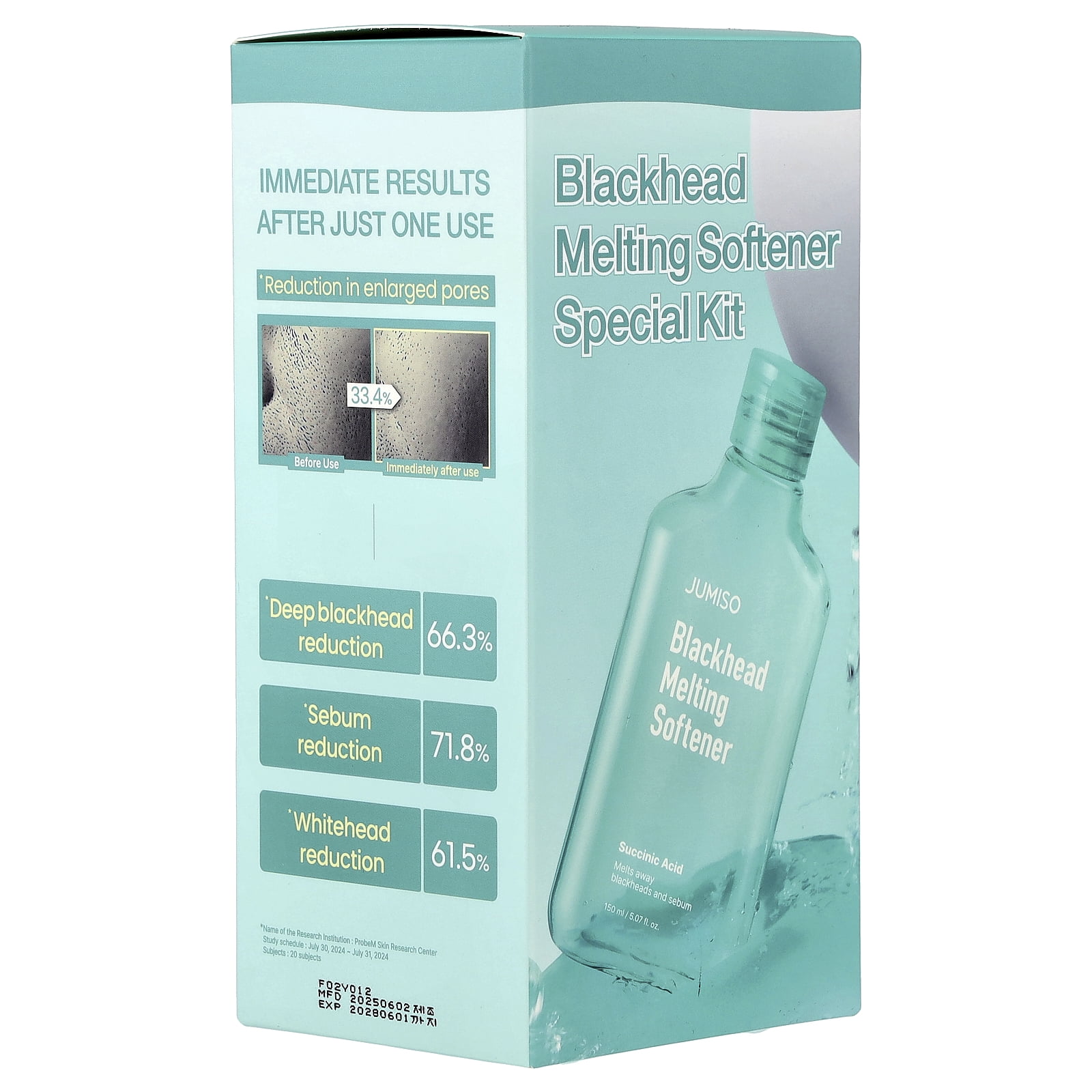 Jumiso Blackhead Melting Softener Pore Care Kit (5.07 fl oz, 52 Piece Set) rf7lf