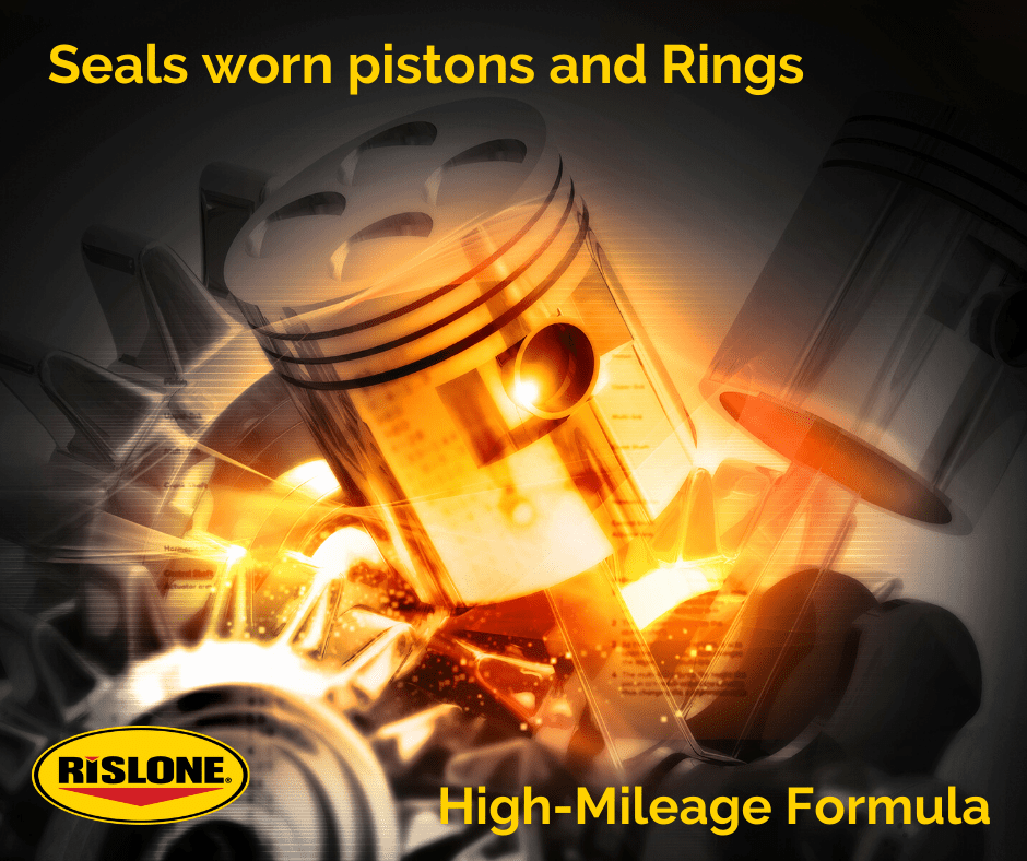 Rislone High Mileage Ring Seal Smoke Repair Automotive Oil Additive (16 oz) mt8b1