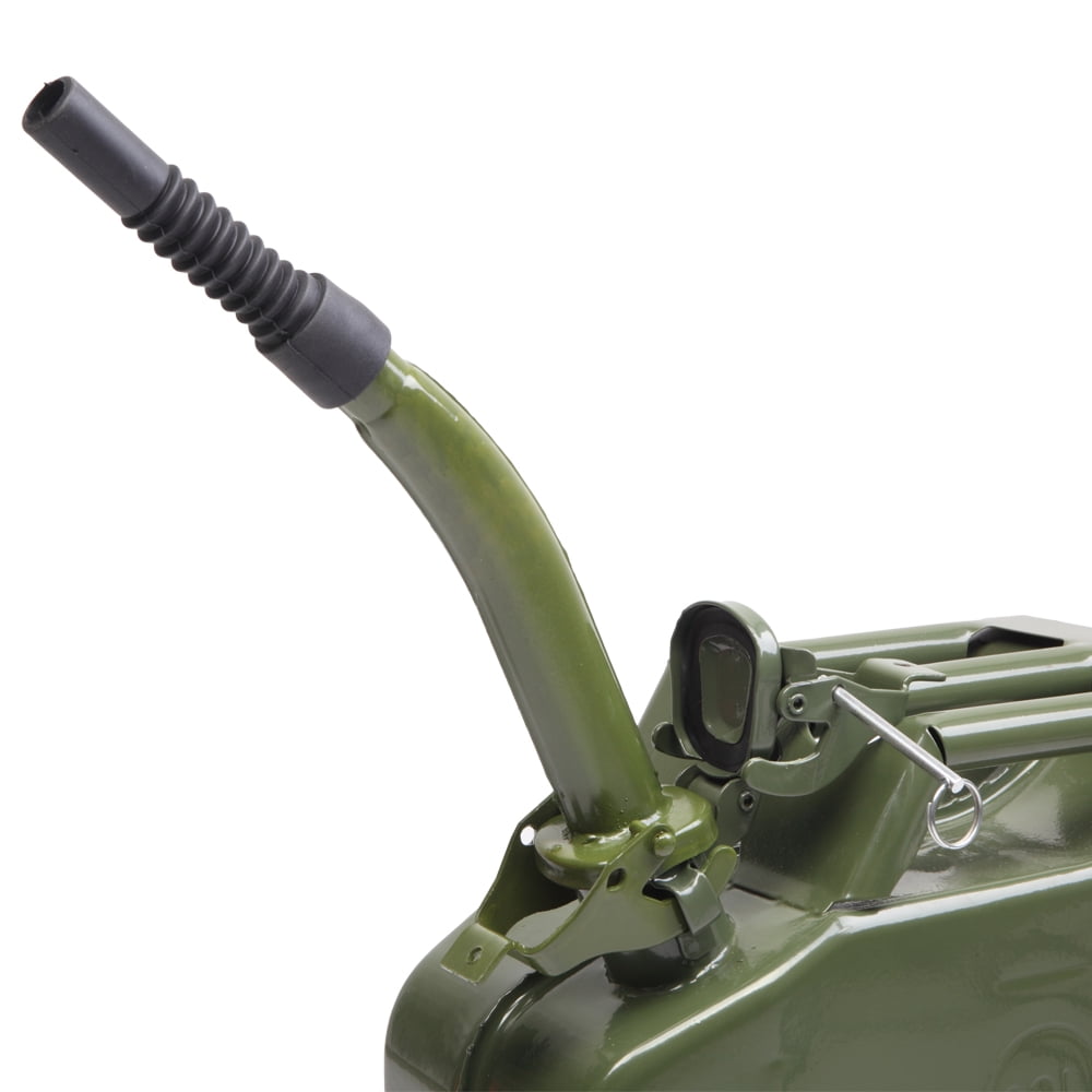 Ktaxon Portable Fuel Storage Container, Heavy-Duty Steel Emergency Backup Gas Carrier (Army Green, 5 gal) p4vv3