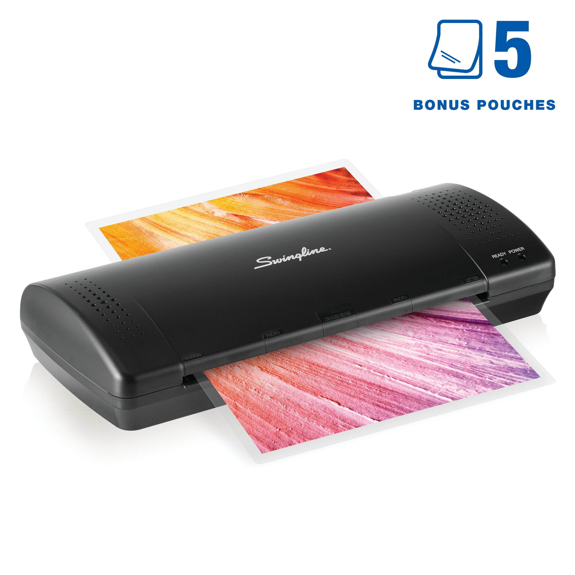GBC Swingline Inspire Plus Thermal Pouch Laminator (Black, 9 in Width) bkg70