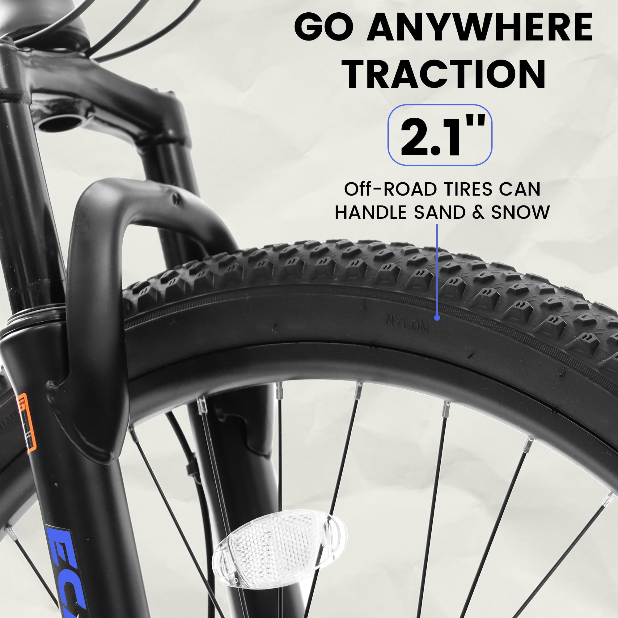 Ecarpat 26 Inch Mountain Bike, 21-Speed Dual Disc Brake MTB with Front and Rear Suspension (Black, 26 in) egrgr