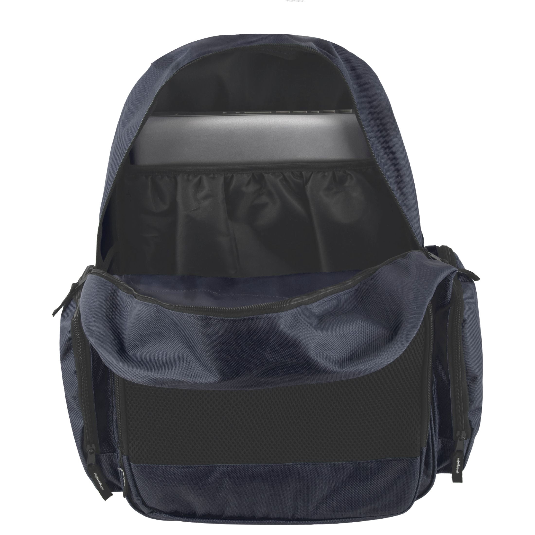Trailmaker 18 in Backpacks with 45 Piece School Supply Kits (12 Pack, Black and Navy Blue) d93ko