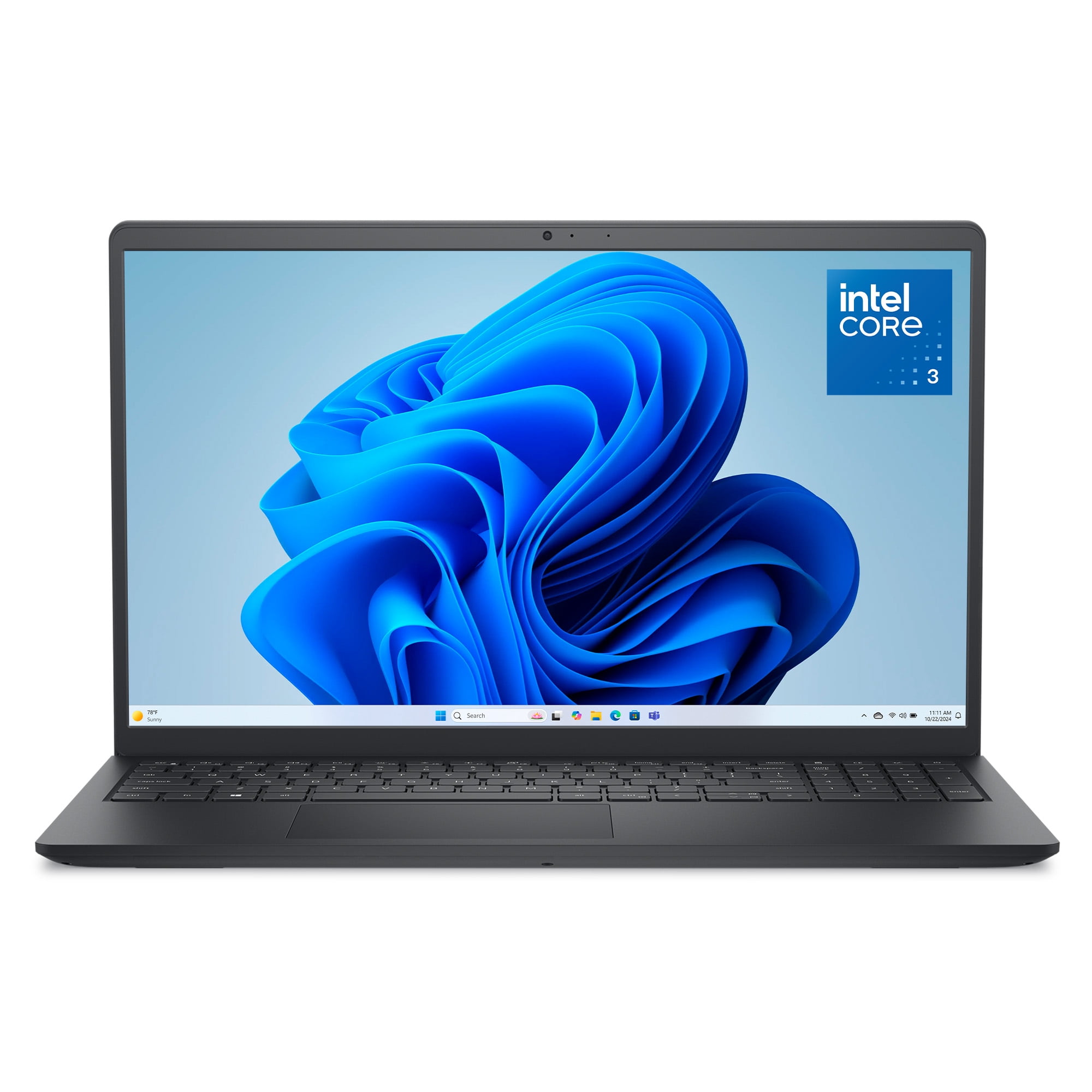 Dell DC15250 15.6 in FHD 120Hz Laptop, Intel Core 3 100U, 8GB DDR5 RAM, 512GB SSD (Carbon Black) ml2ds