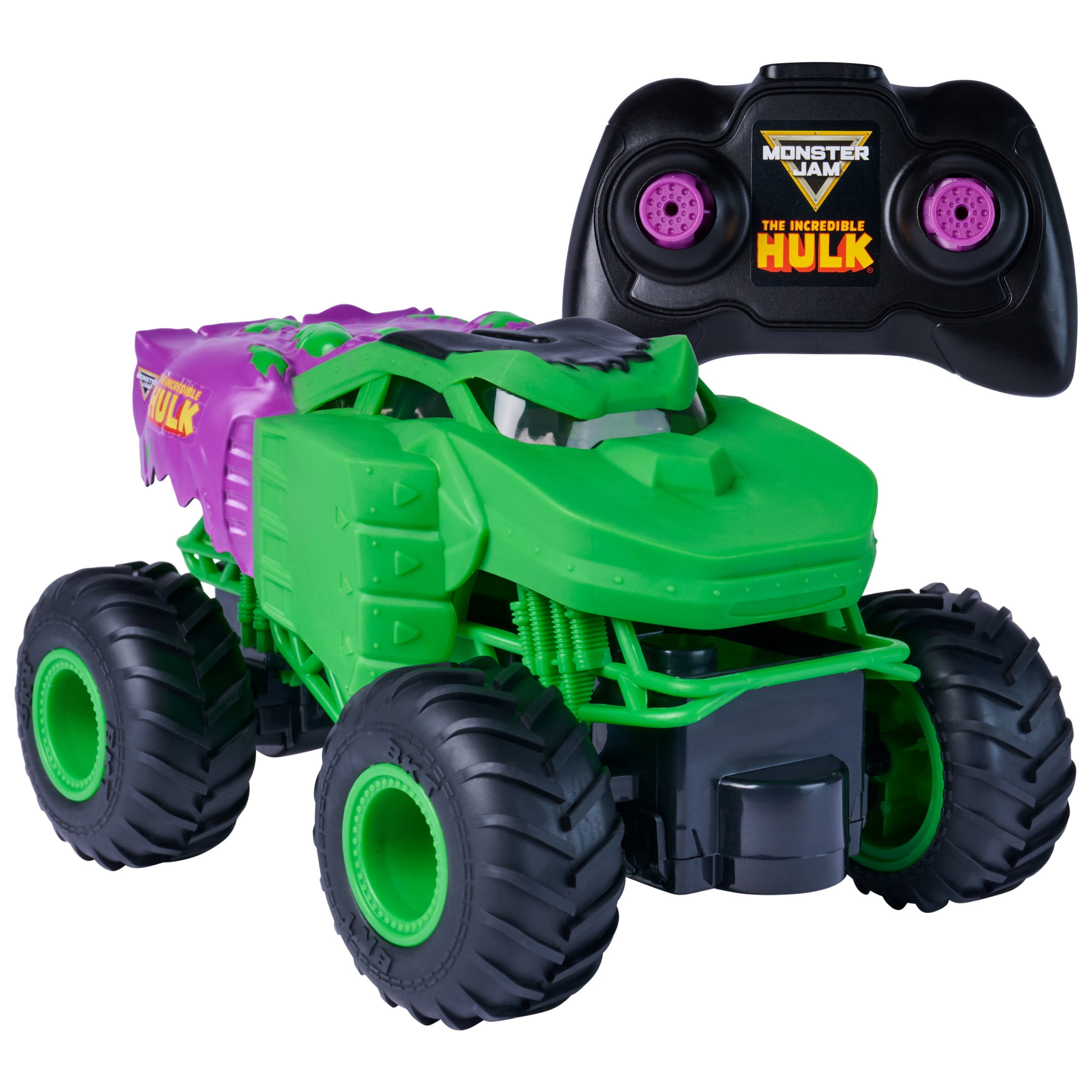 Monster Jam Marvel The Hulk RC Monster Truck (Green, 1:24 Scale) 3zpem