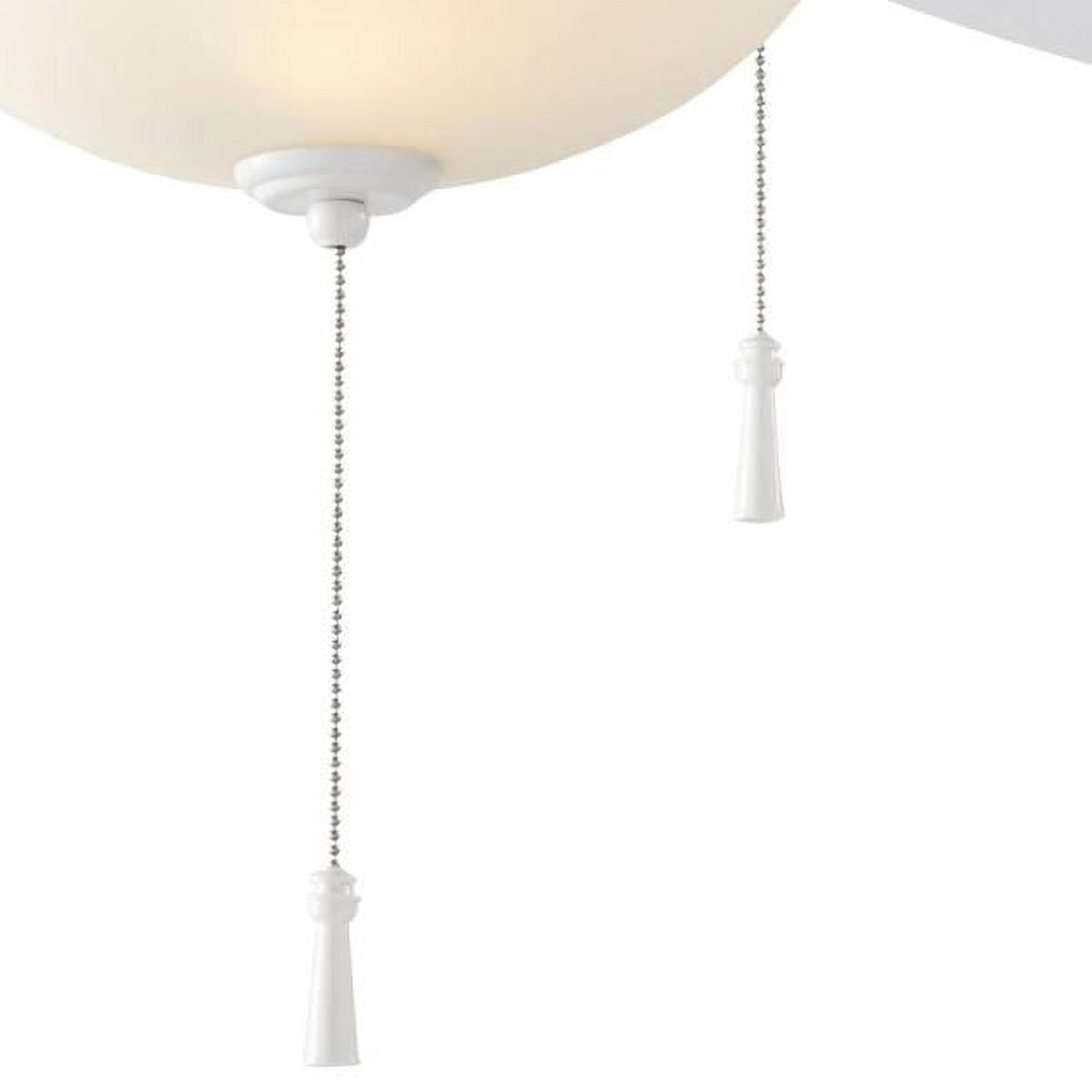 Hampton Bay North Pond 52 in. Indoor/Outdoor LED Ceiling Fan with Light Kit (Matte White, 52 in.) zc61h