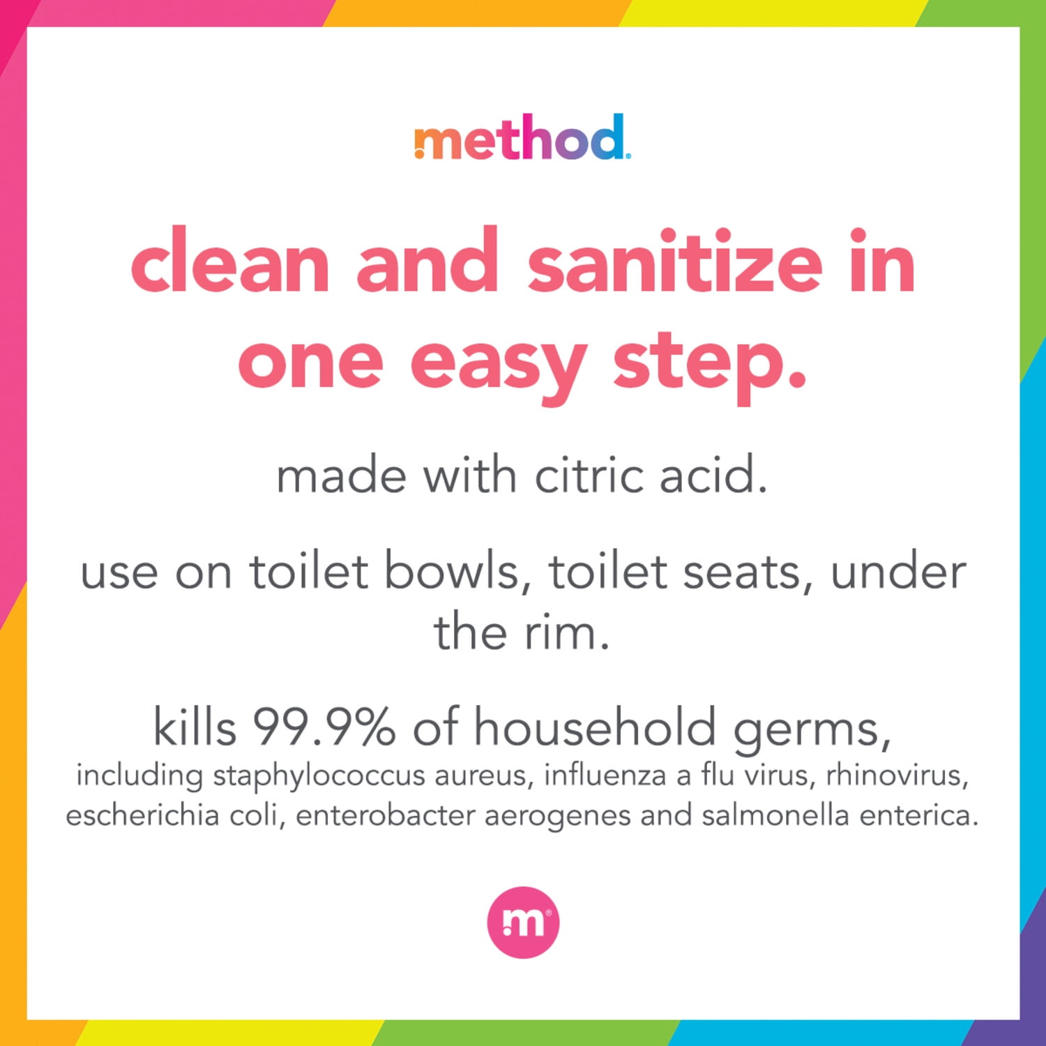 Method Antibacterial Toilet Bowl Cleaner, Spearmint Scent, Heavy-Duty Grime Removal (2 Pack, 24 fl oz) cwm7a