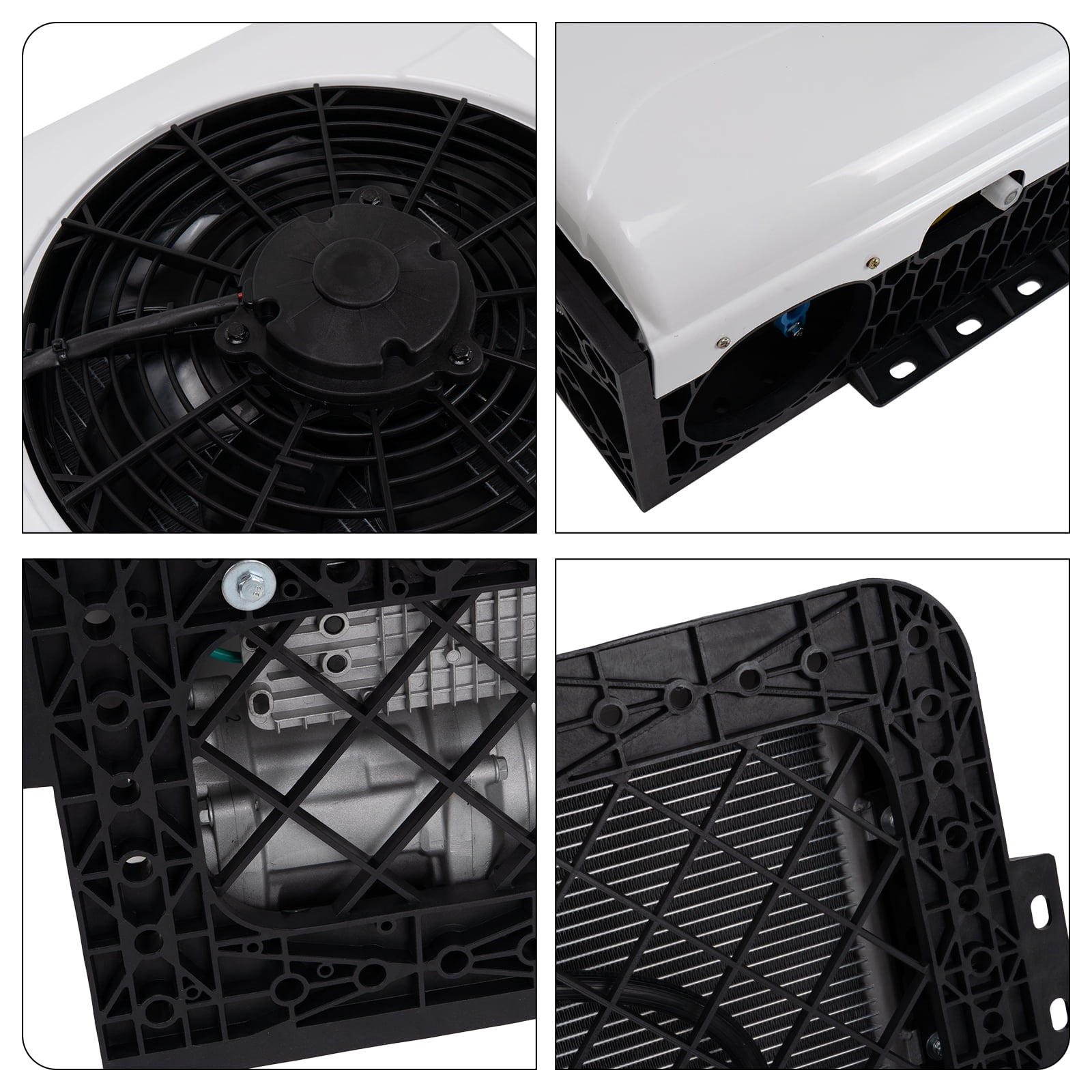 Jrswin 12V 12000BTU Split Air Conditioner for Semi Trucks RVs and Motorhomes (White) x5vtl