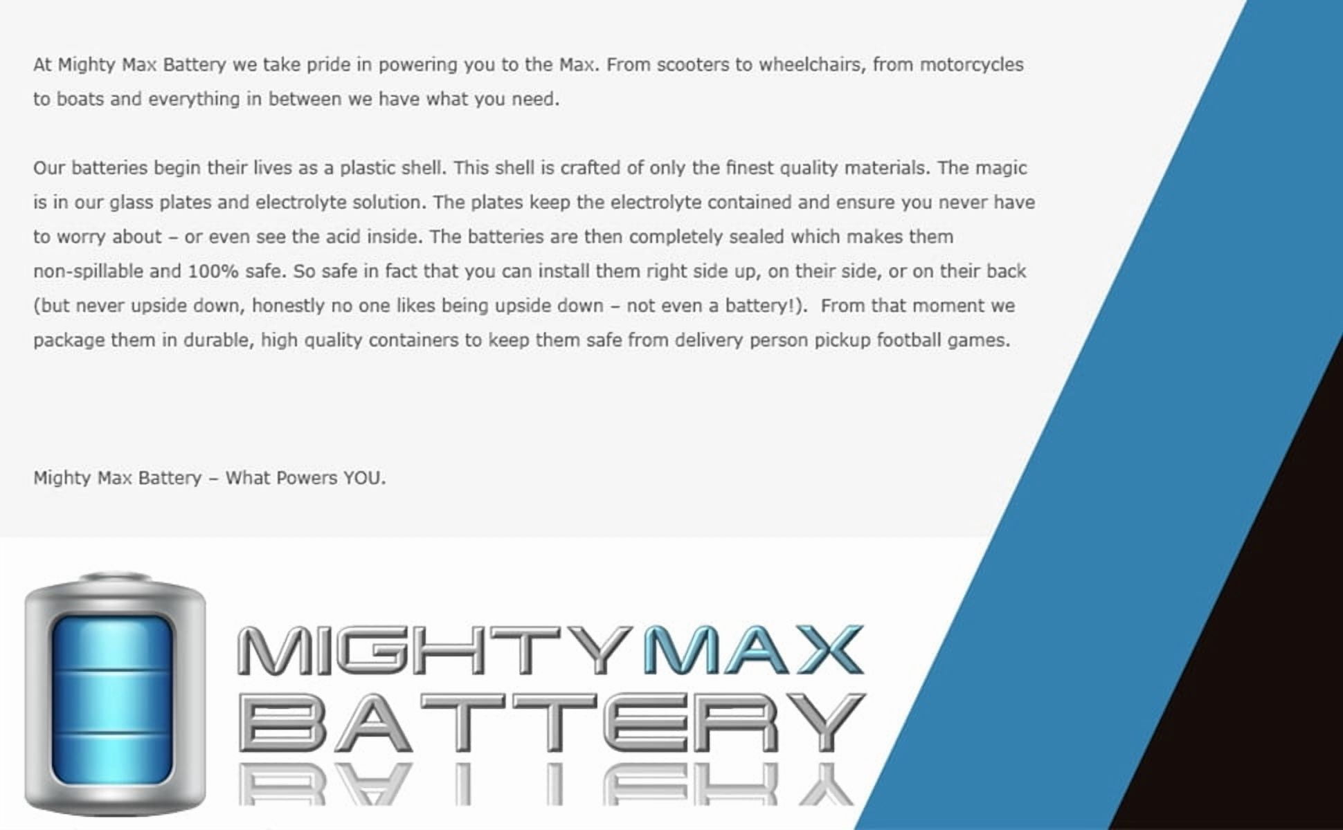 Mighty Max Battery 12V 55AH GEL Replacement Battery for MK M22NF SLD G (55AH) pbh7g