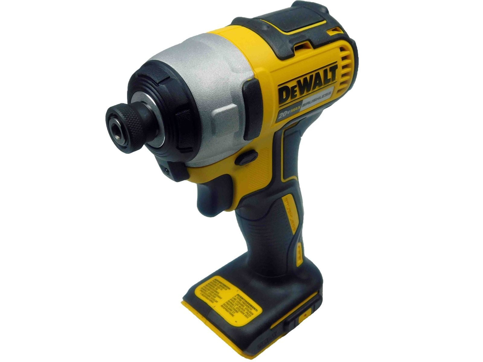DEWALT 20V MAX Brushless Cordless 1/4 in Hex Impact Driver (Yellow, 2.8 lb) nfu95