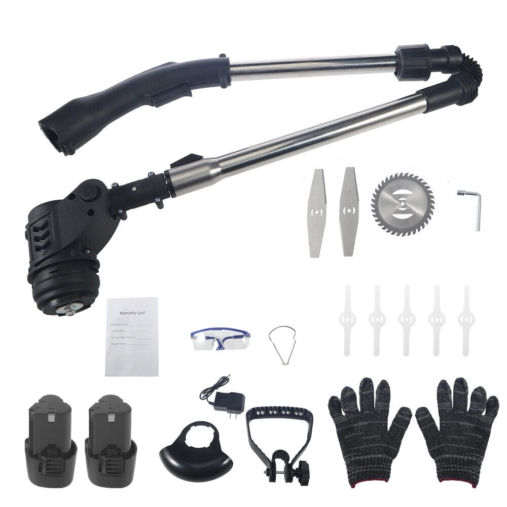 Paddsun Electric Cordless Weed Wacker, Lawn Edger and Grass String Trimmer (Black, 35-49 in) qyyt5