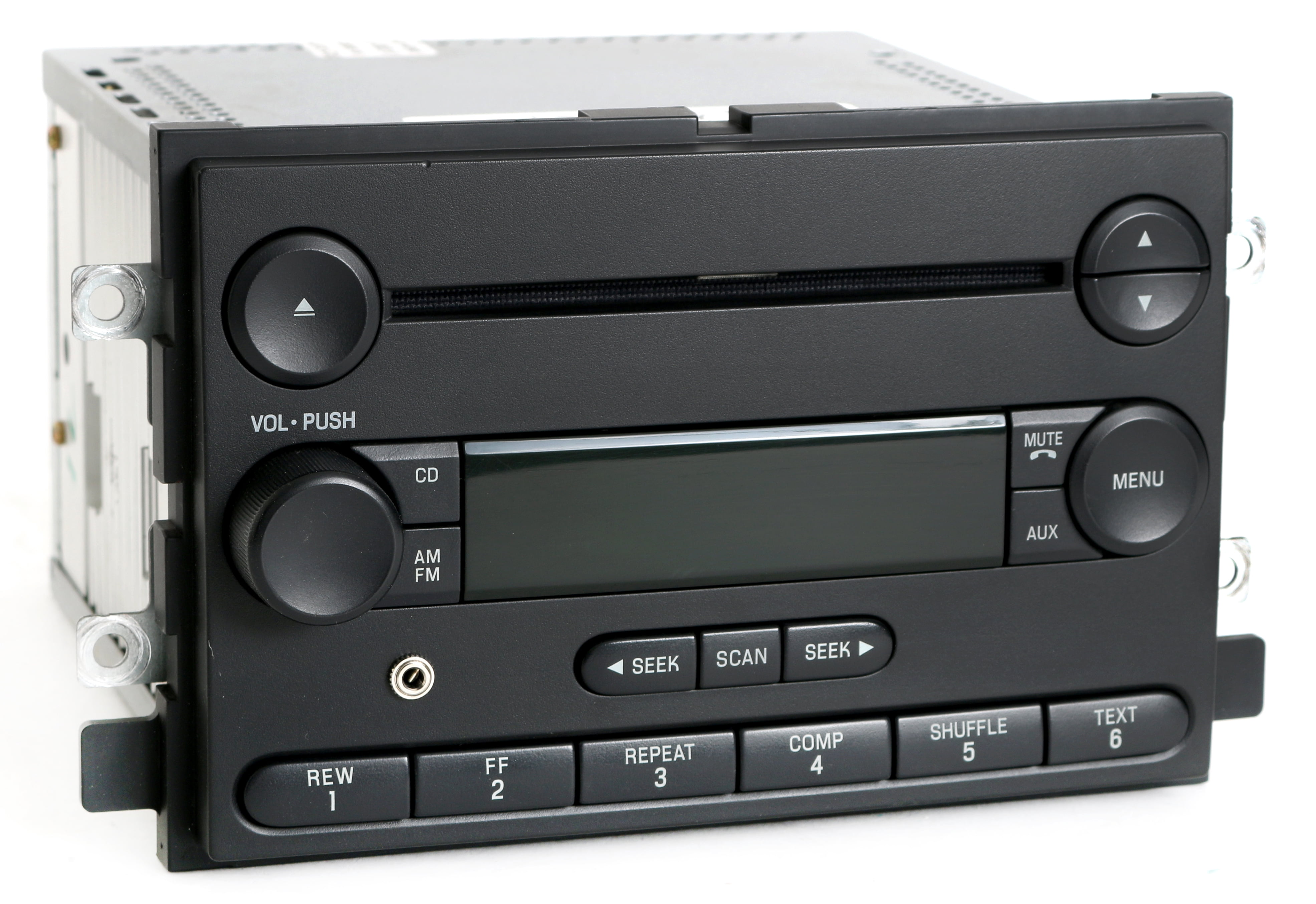 Ford 2004 F150 Pickup AM FM CD Player Radio with Auxiliary Input (Black, 1 Unit) t4v0h