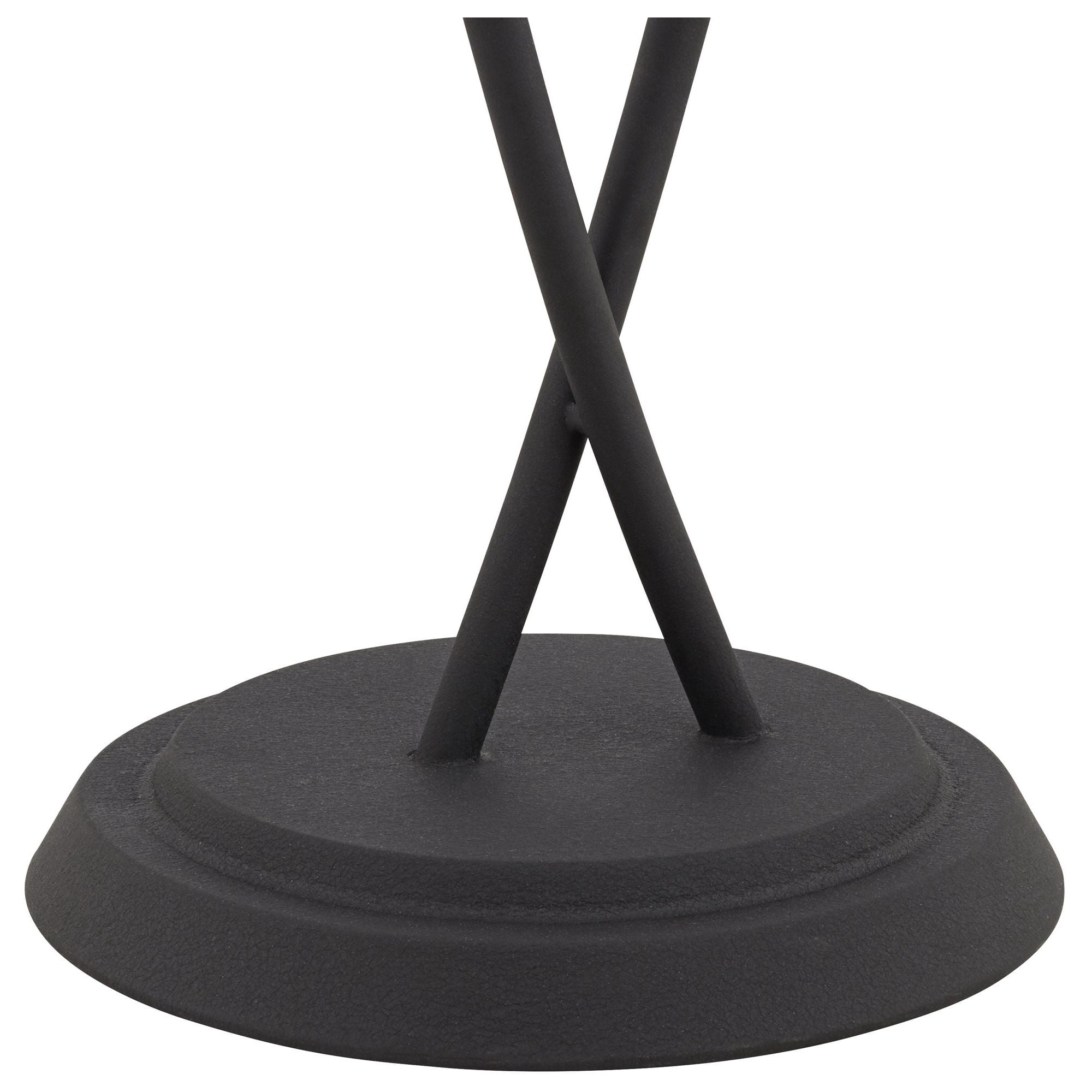 Kathy Ireland Everly Farmhouse Rustic Standing Floor Lamp with 2-Light Foot Switch (Black, 62.5 in) vzfil
