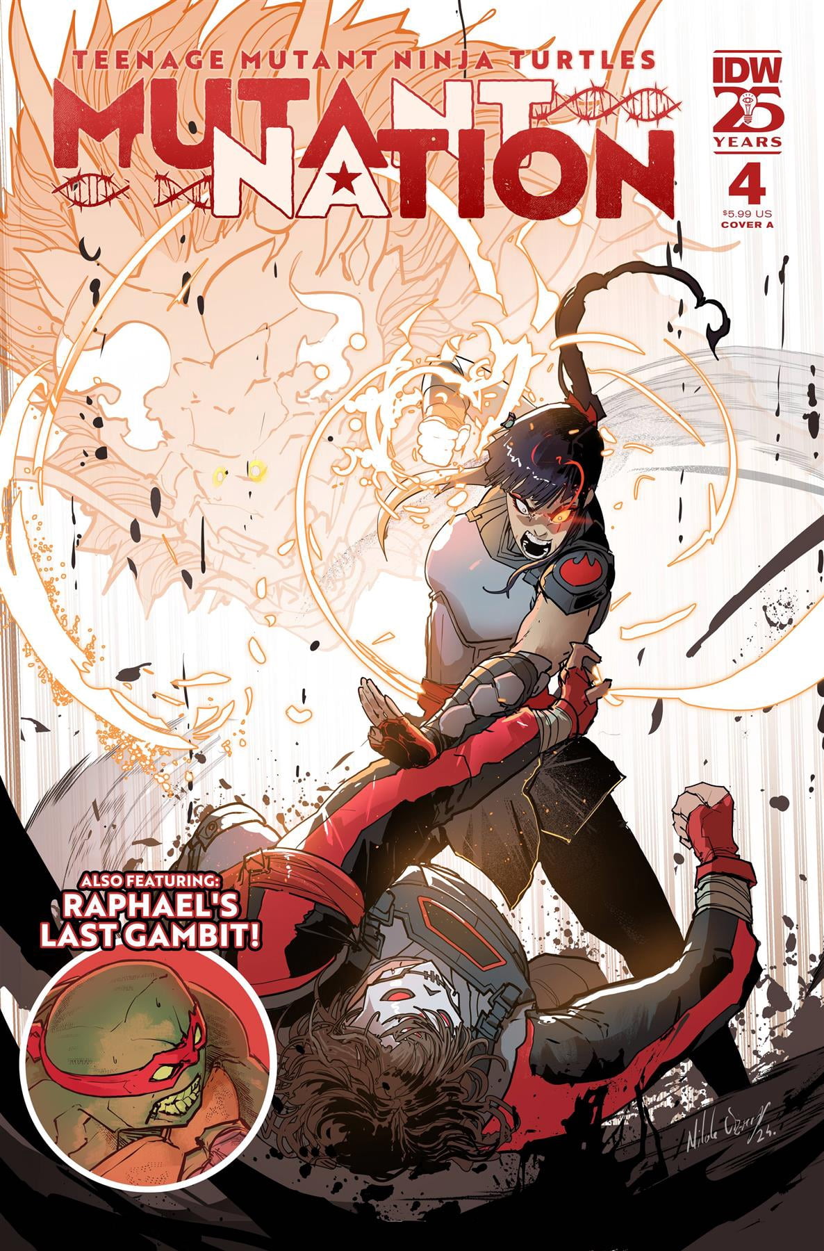 Idw-prh TMNT Mutant Nation #4 Cover A by Nikola Cizmesija (Single Issue Comic Book) tw8oi