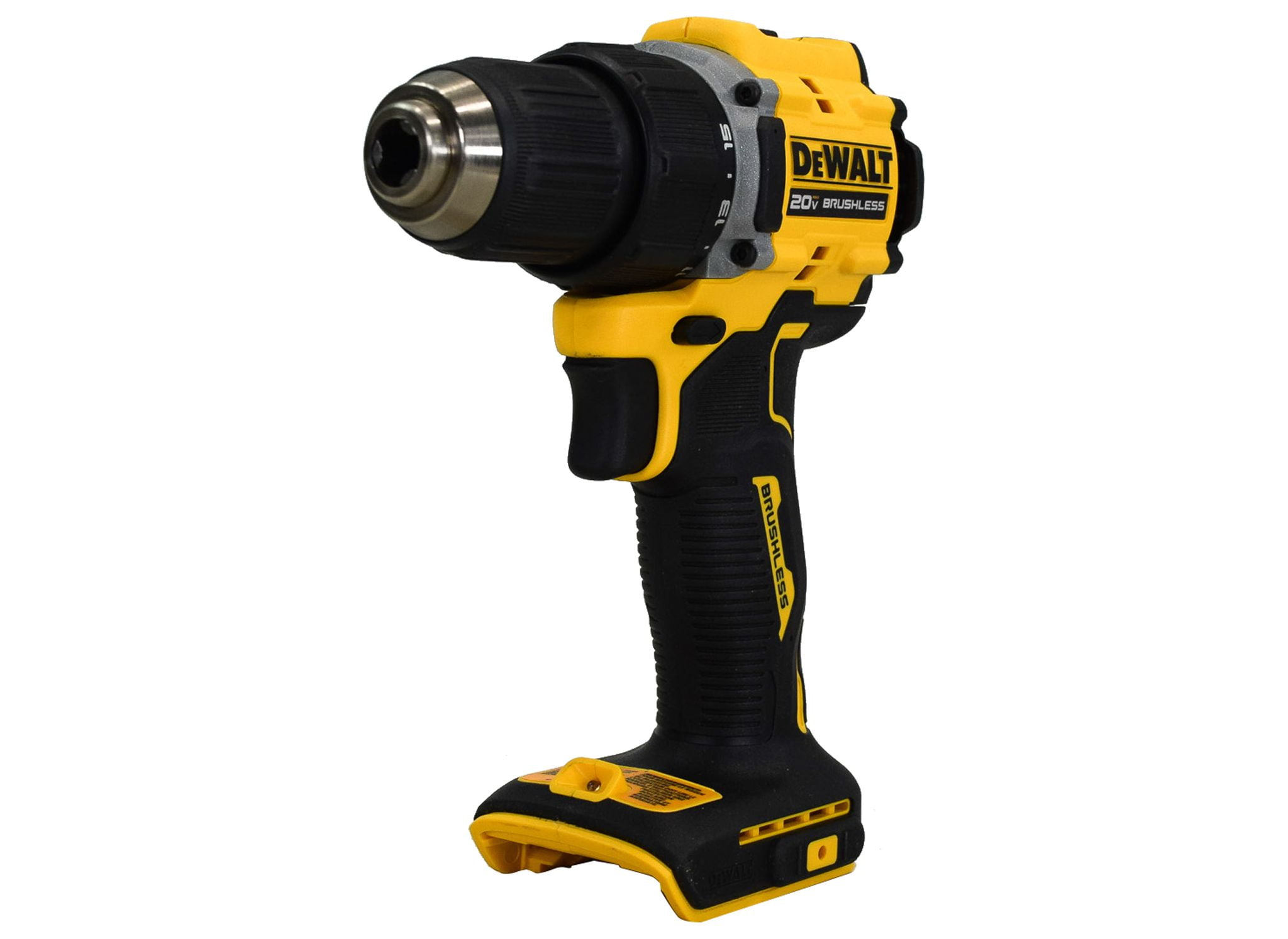 DEWALT DCD794 20V Cordless 1/2 in Drill Driver, High-Performance Brushless Motor (Yellow, Tool Only) sh48w