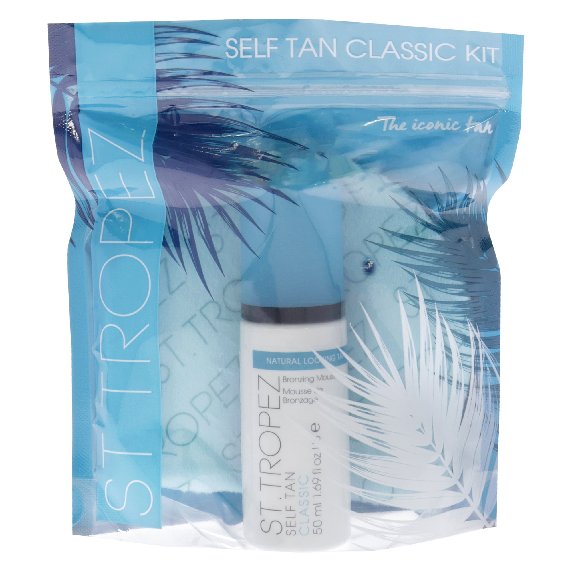 St. Tropez Self Tan Classic Bronzing Mousse Kit (1.69 fl oz, Velvet Mitt) 5mt1d