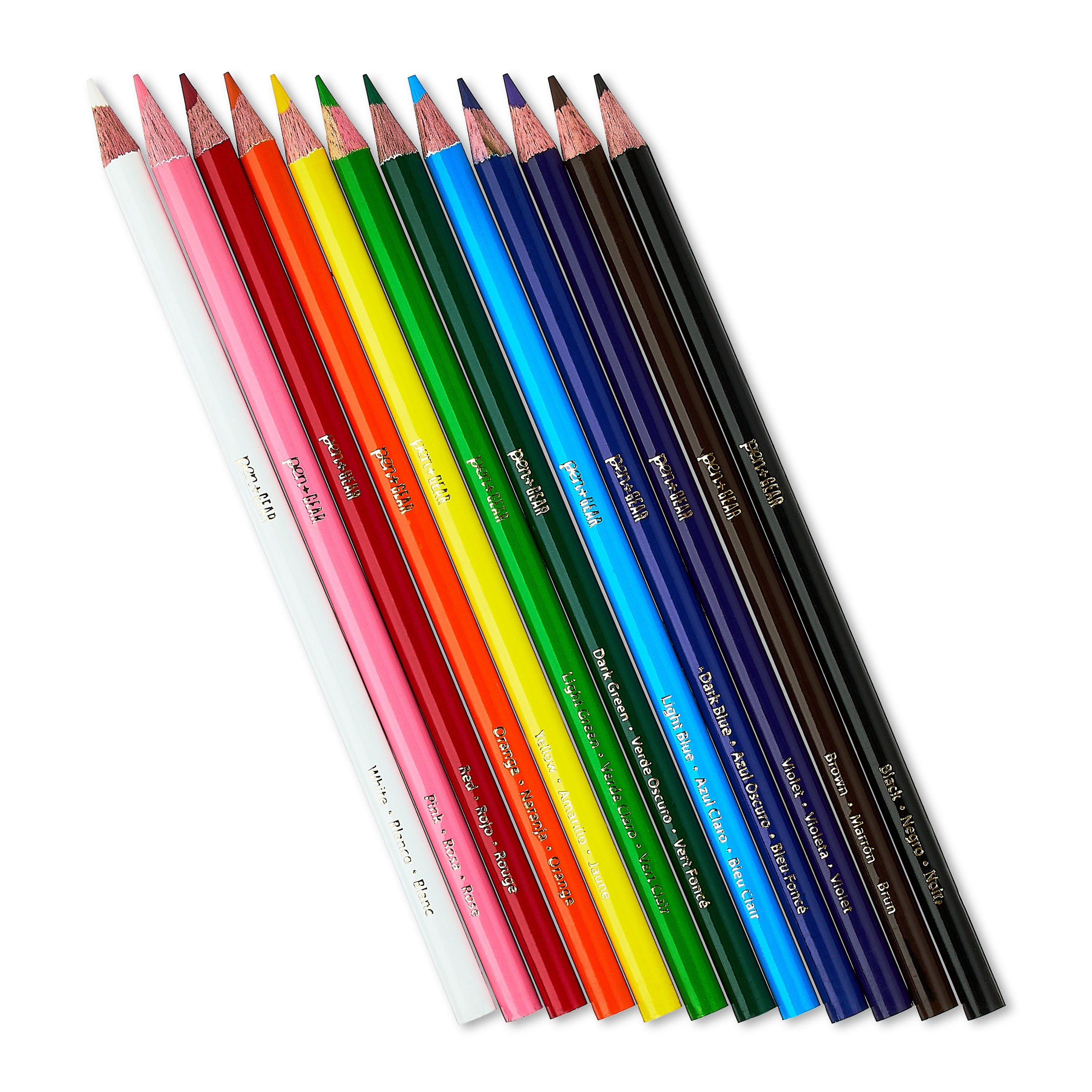 Pen+Gear Sharpened Colored Pencils, Vibrant Drawing and Coloring Set (Assorted Colors, 12 Count) k6jvu