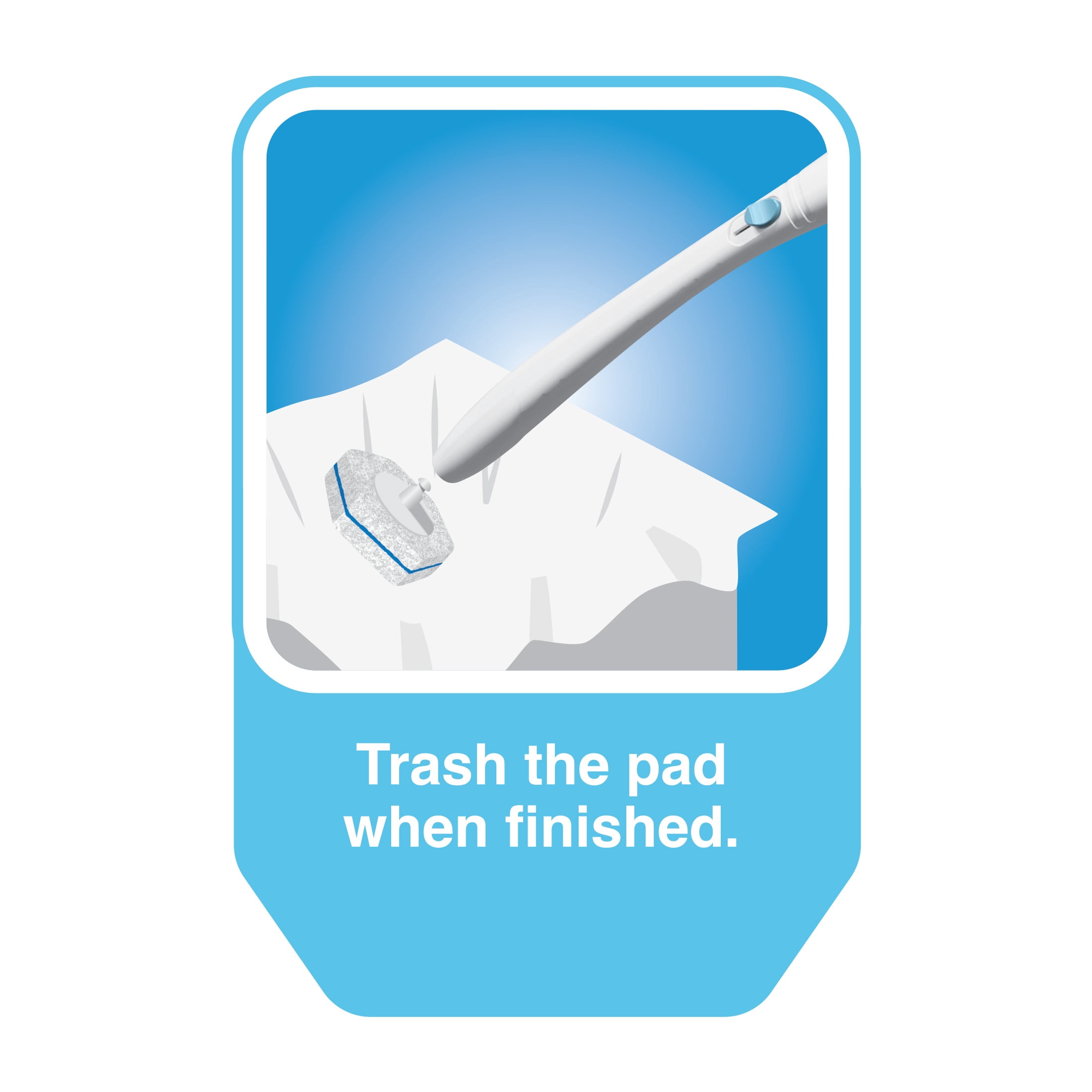 Great Value Toilet Cleaning System (1 Handle, 1 Caddy, 5 Disposable Scrubbing Pads) al8hd
