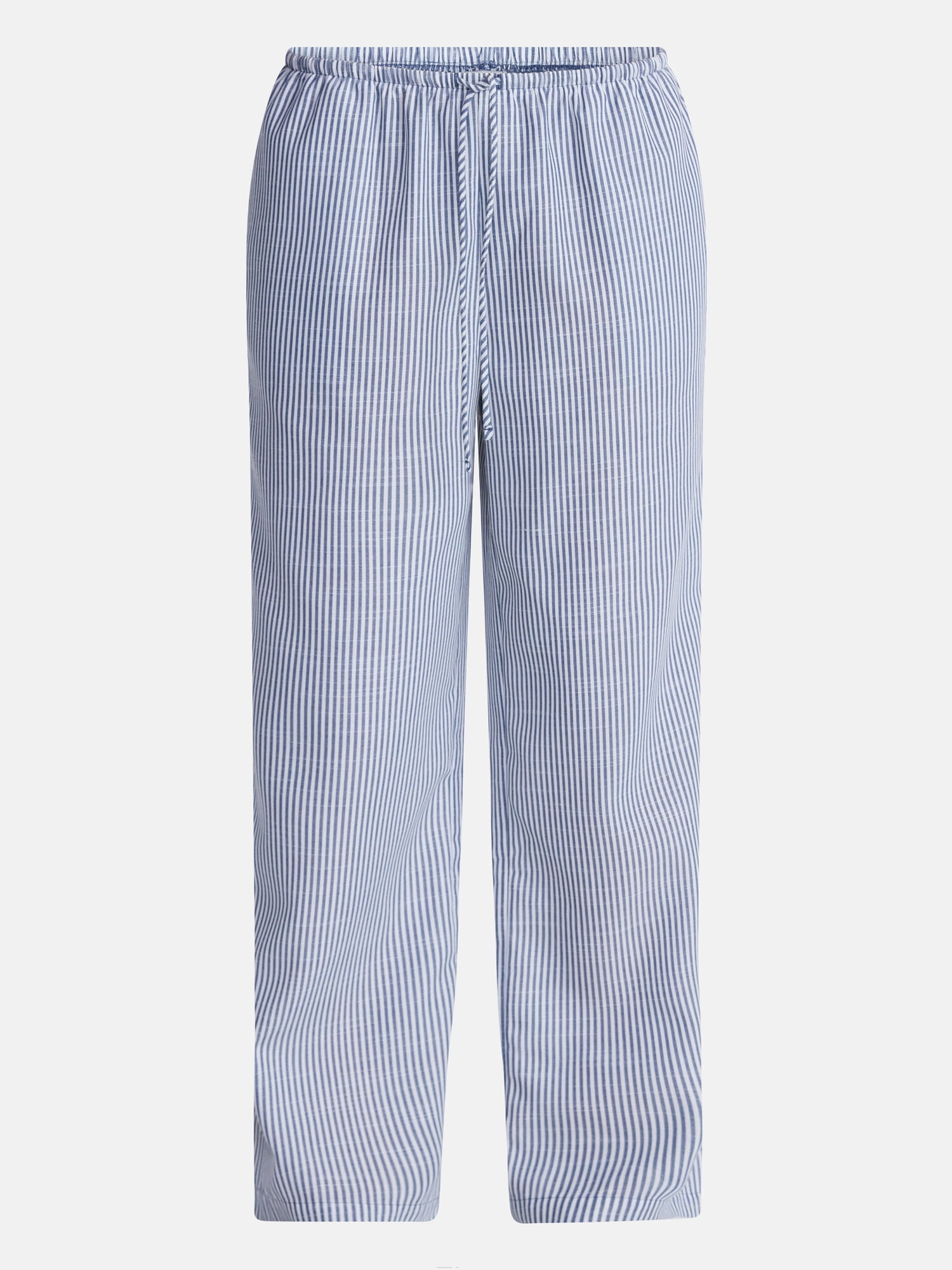 No Boundaries Women's Drawstring Beach Pants Wide Leg Casual Lounge Bottoms (Blue, Large) rhtda