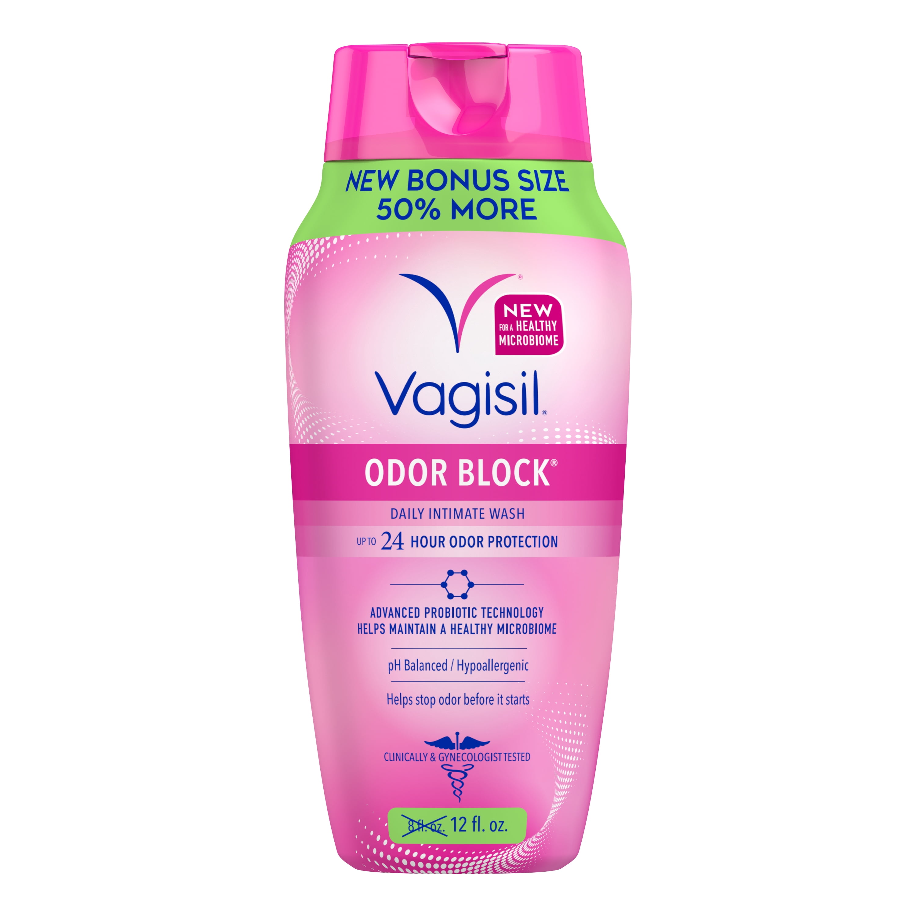 Vagisil Odor Block Daily Intimate Wash, pH Balanced Feminine Cleanser (12 fl oz, 3 Pack) obyfp