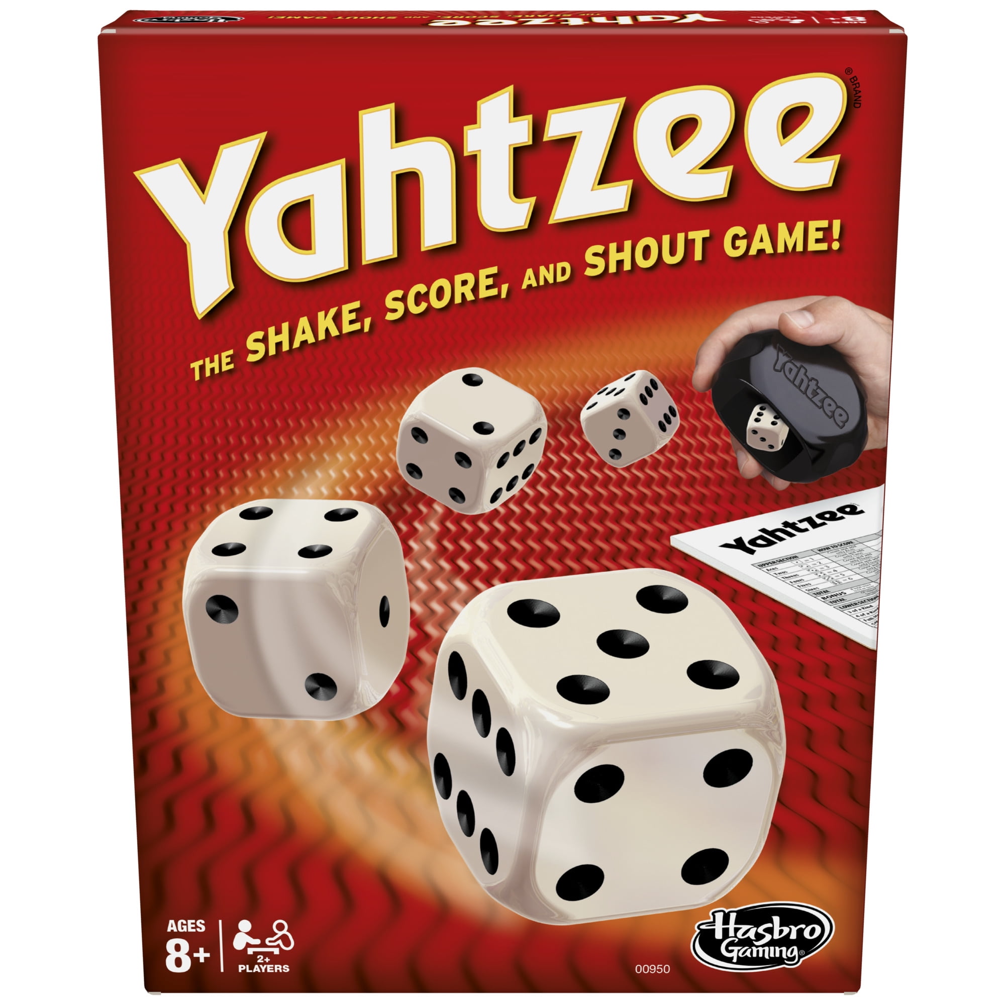 Yahtzee Classic Dice Game Set with Shaker and Score Pad (1 Set) a5zju