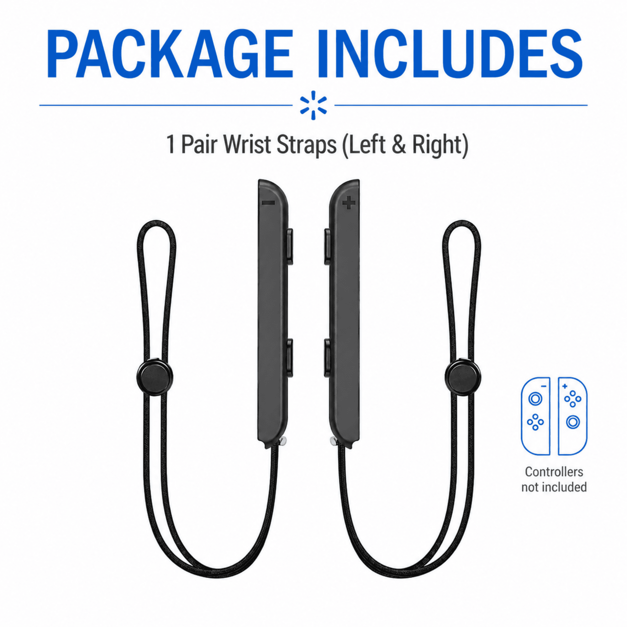 QXWPBV Nintendo Switch Joy-Con Controller Wrist Strap, Adjustable Safety Lanyard (Black, 2 Pack) dlvtg