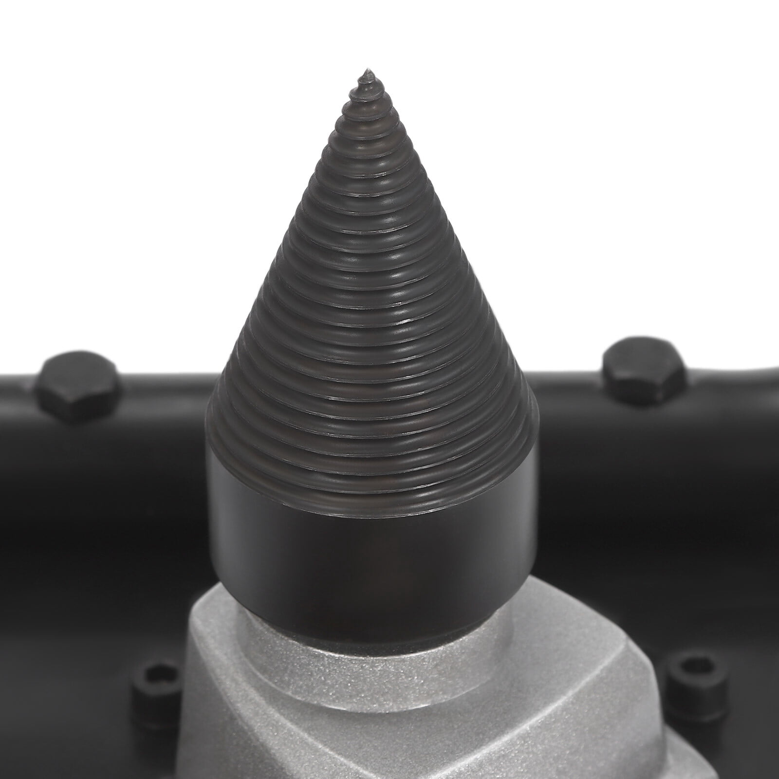 Generic 3.4HP 64CC Gas Powered Log Splitter Cone Drill Firewood Processor (Black, 0.4 gal) vzvqw