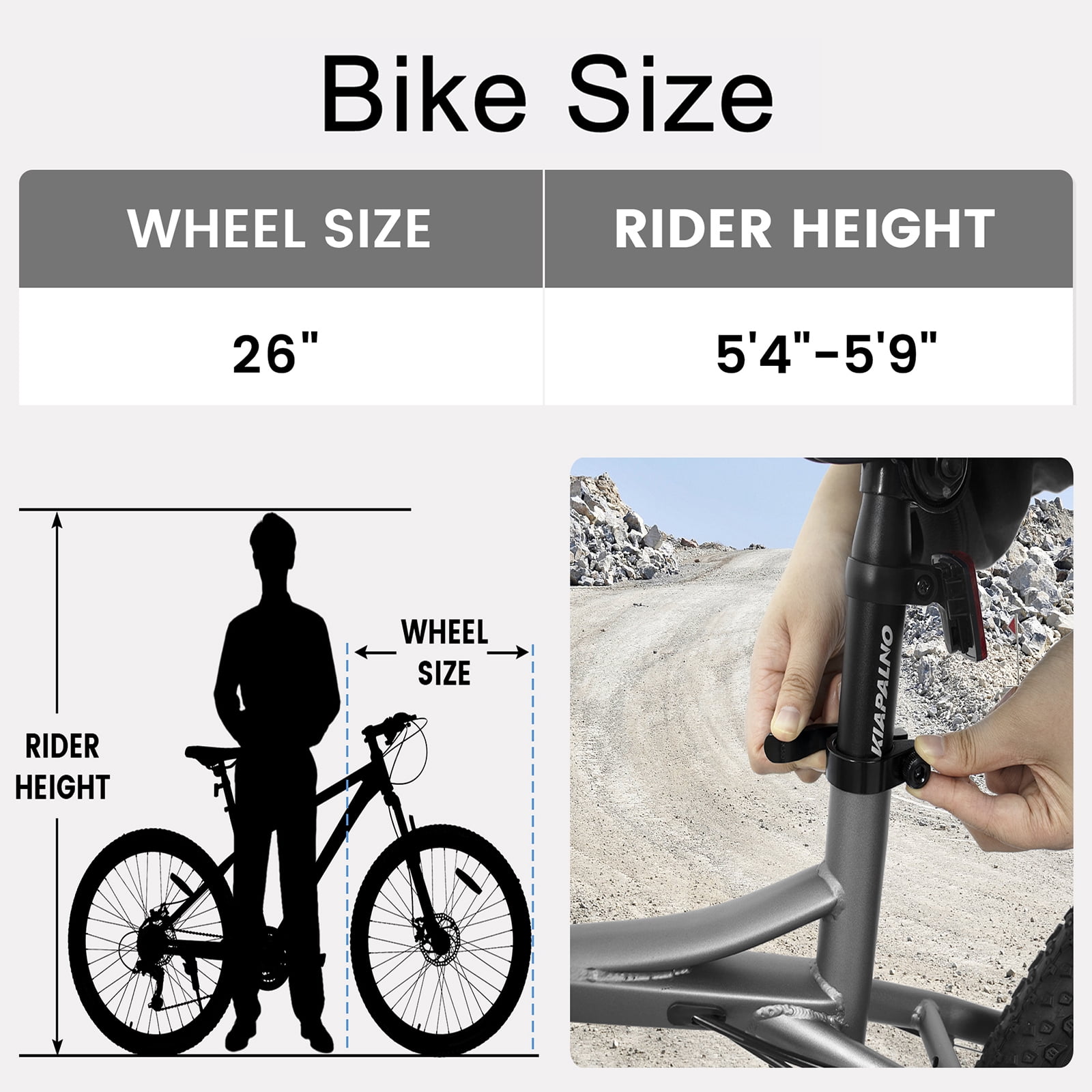 HZWDD 26-Inch Mountain Bike, 21-Speed Adult Off-Road Bicycle with Dual Mechanical Disc Brakes (Gray, 26 in) 6lqgi