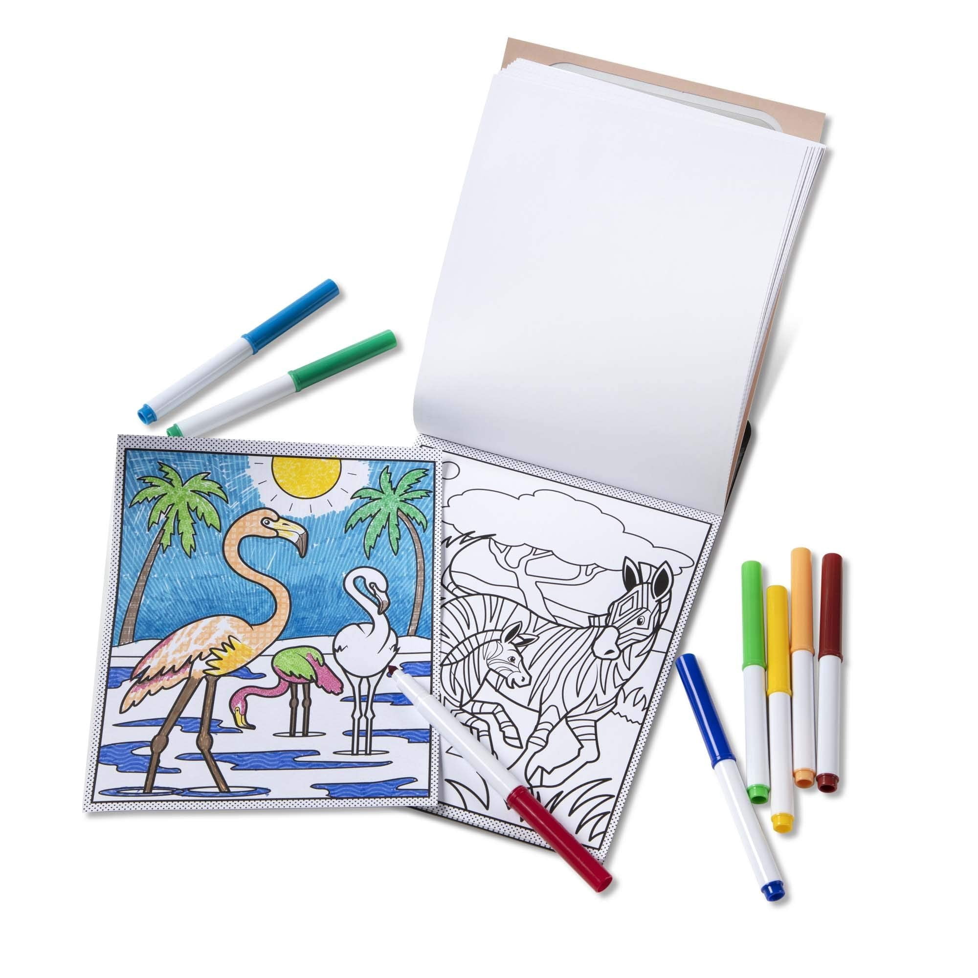 Melissa & Doug Magic Pattern Coloring Pad Wild Animals Activity Set (1 Pack) a5nar