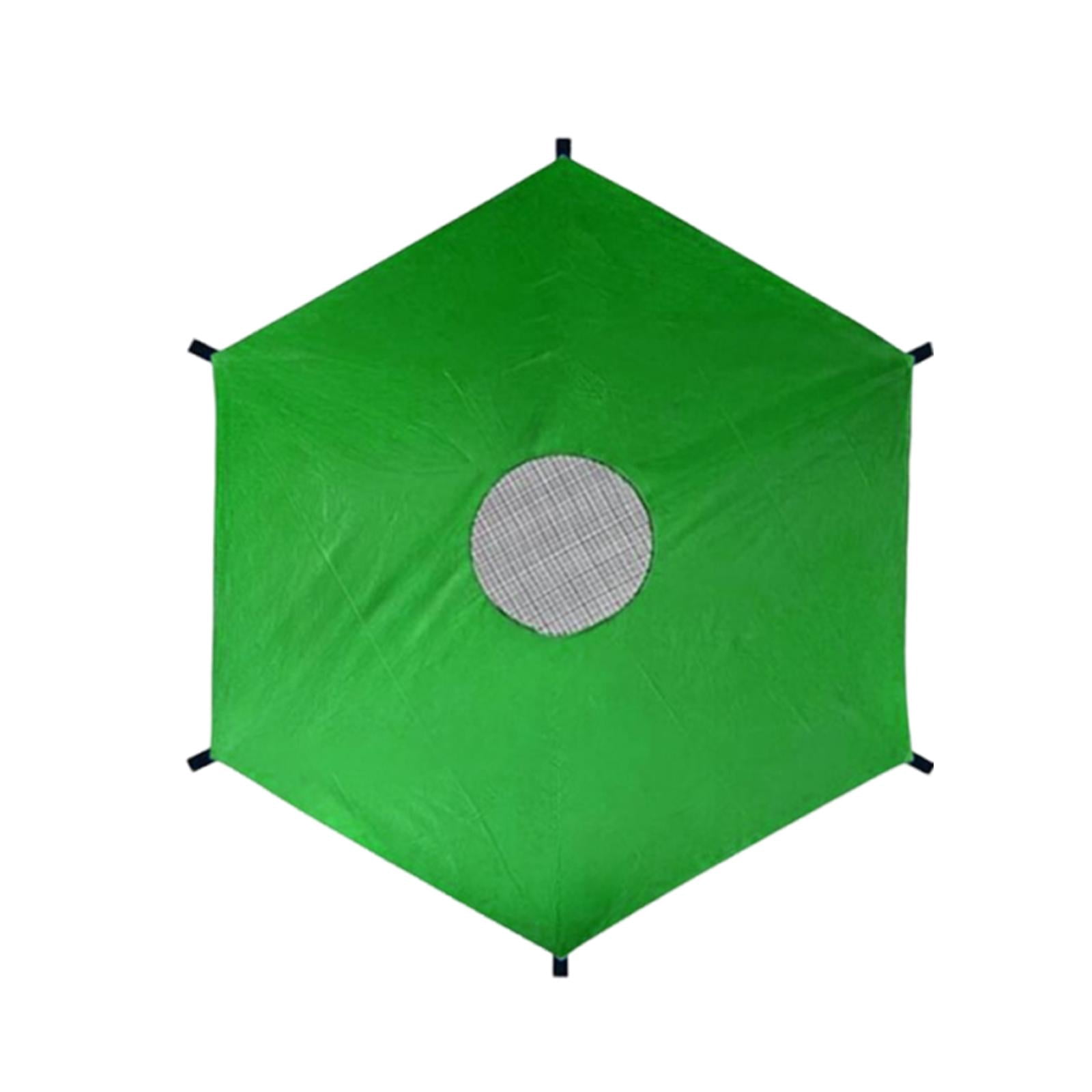 yotijay Waterproof Trampoline Shade Canopy for 8ft Trampolines with 6 Poles (Green, 8 ft) n5oga
