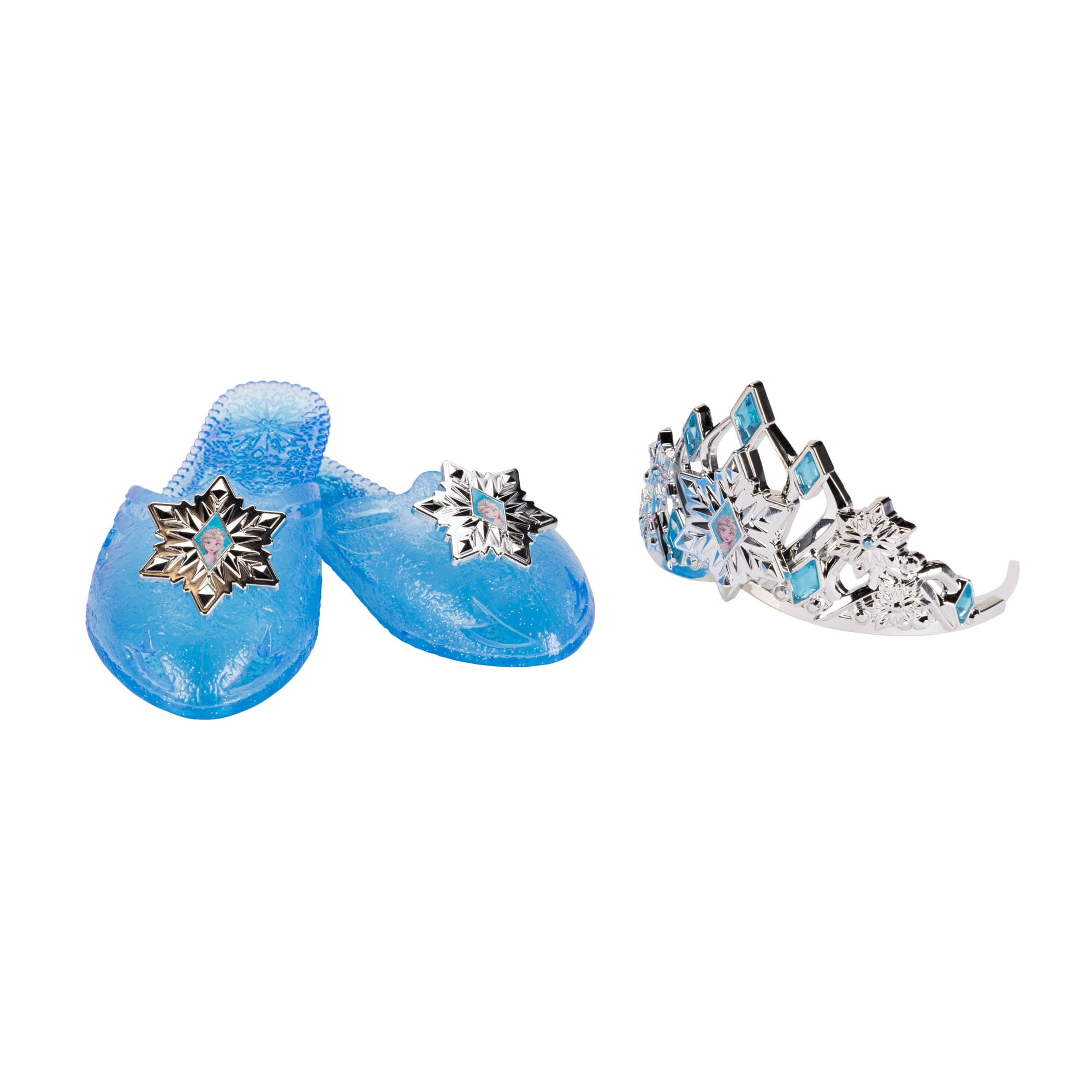 Disney Frozen Elsa Tiara and Shoe Accessory Dress-Up Set (Blue, US Shoe Size 9-13) gso7r
