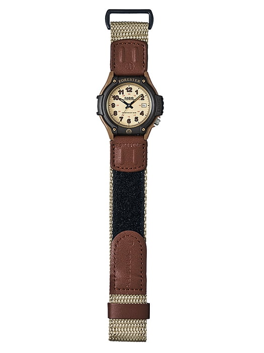 Casio Men's Analog Sport Watch with LED Backlight and Nylon Strap (Tan, 1.5 in) df4h6