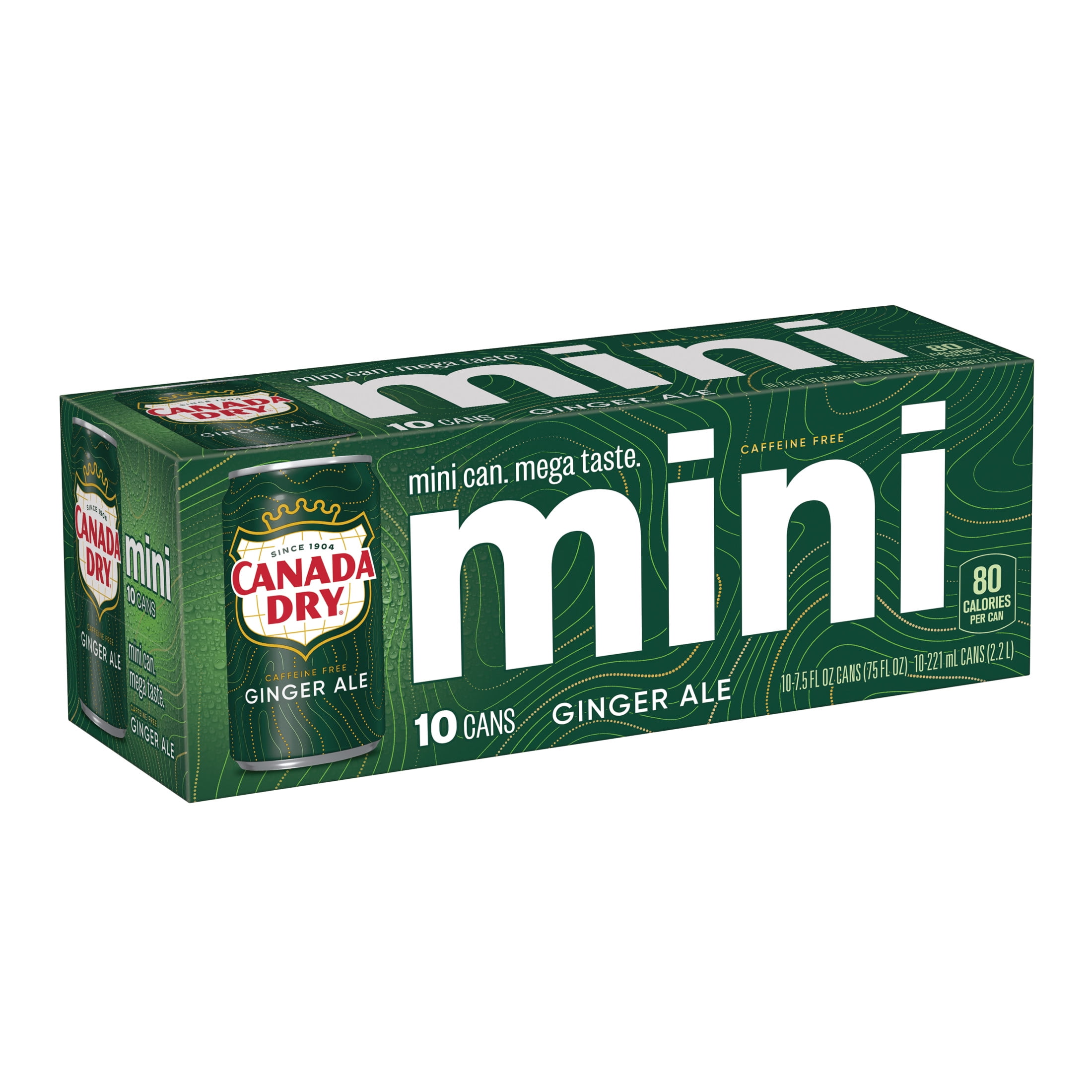 Canada Dry Caffeine Free Ginger Ale Soda (7.5 fl oz, 10 Pack) oo4k1