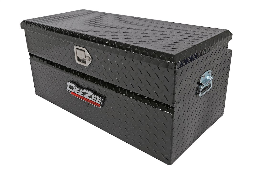 Dee Zee Universal Truck Tool Box Heavy-Duty Aluminum Storage Chest (Black, 37 in) q86uw
