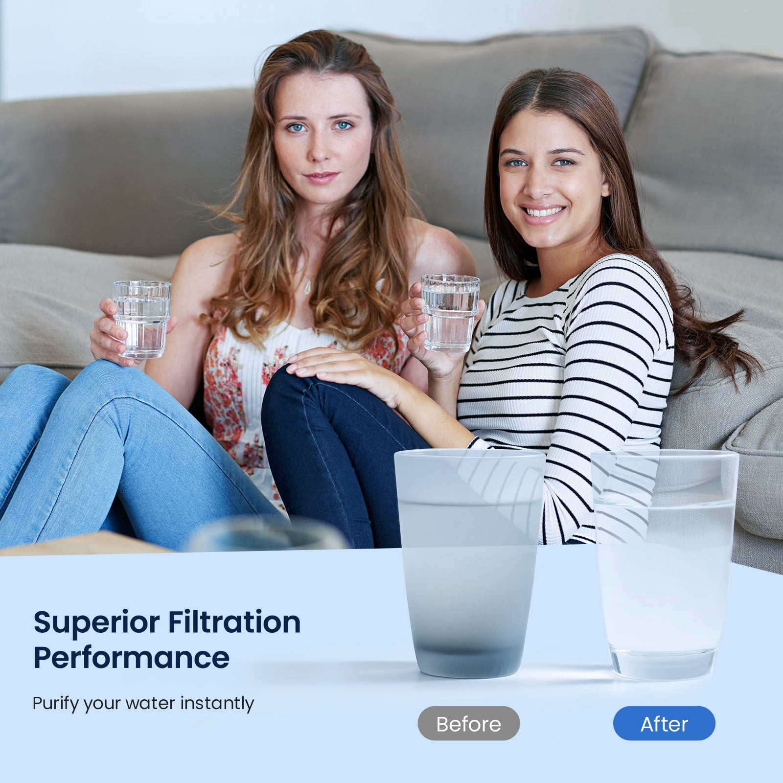 Glacier Fresh UKF8001 Refrigerator Water Filter Replacement for Whirlpool EveryDrop Filter 4 (3 Pack) xxhb6 - Image 9