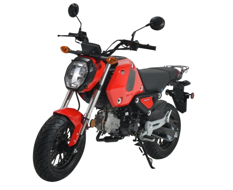 HHH 125cc Street Motorcycle Scooter with High-Visibility Headlights (Black, 30 in Seat Height) 1fivc