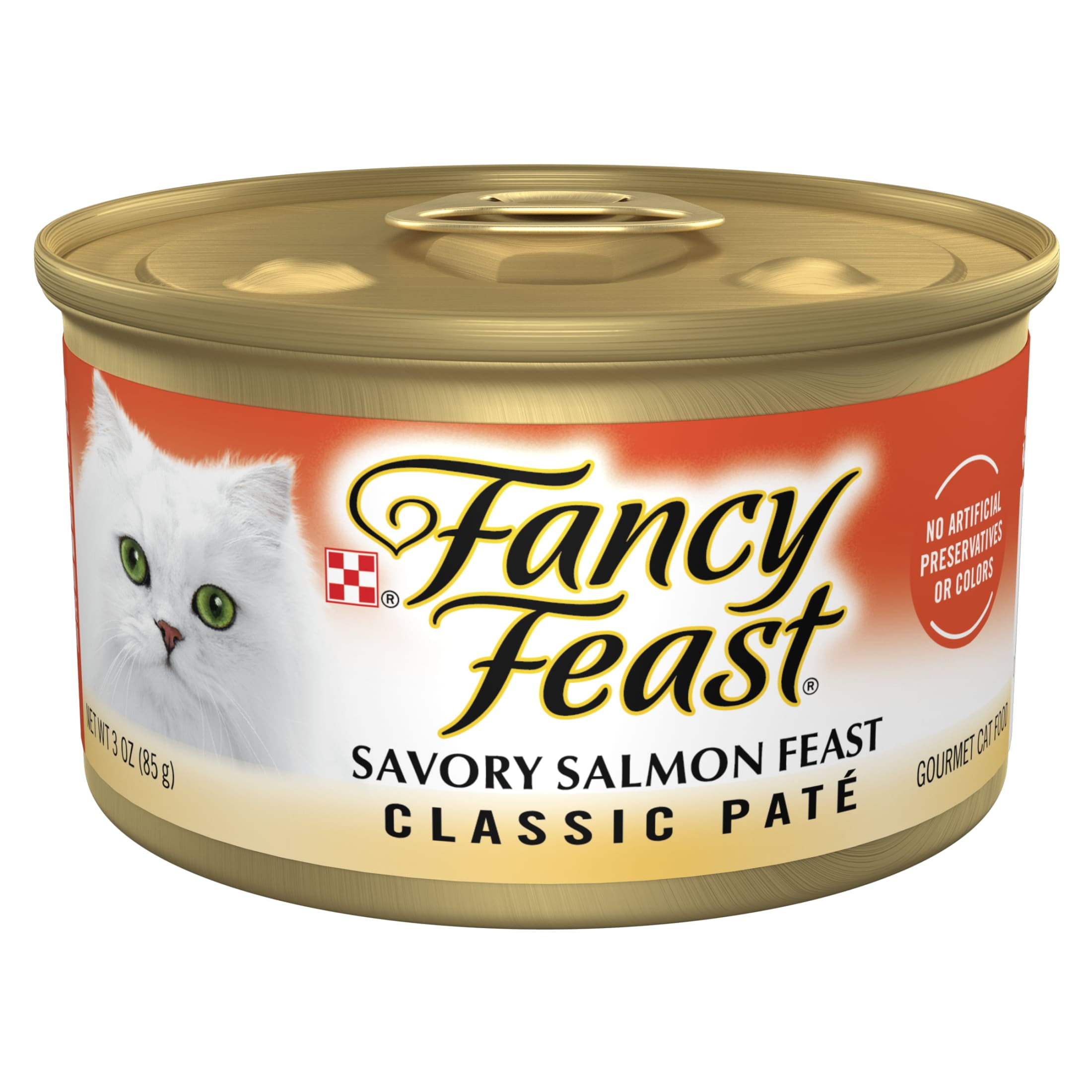 Fancy Feast Classic Pate Kitten Food, Savory Salmon Feast (3 oz) x892l