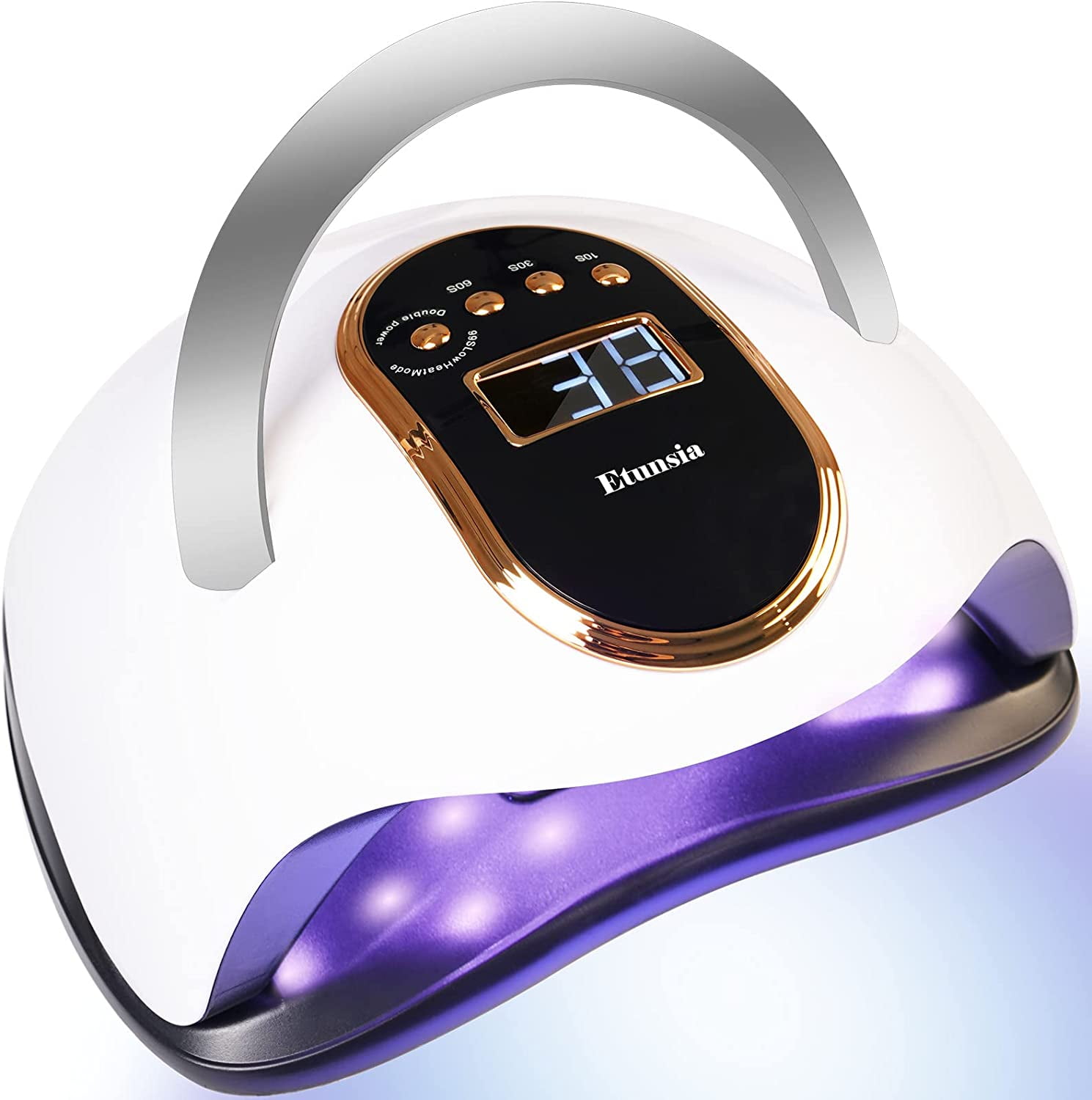 COWIN UV LED Nail Lamp for Gel Polish Curing, Professional 168W Smart Sensor Dryer (White, 9.13 x 8.15 x 4.25 in) lfwxj