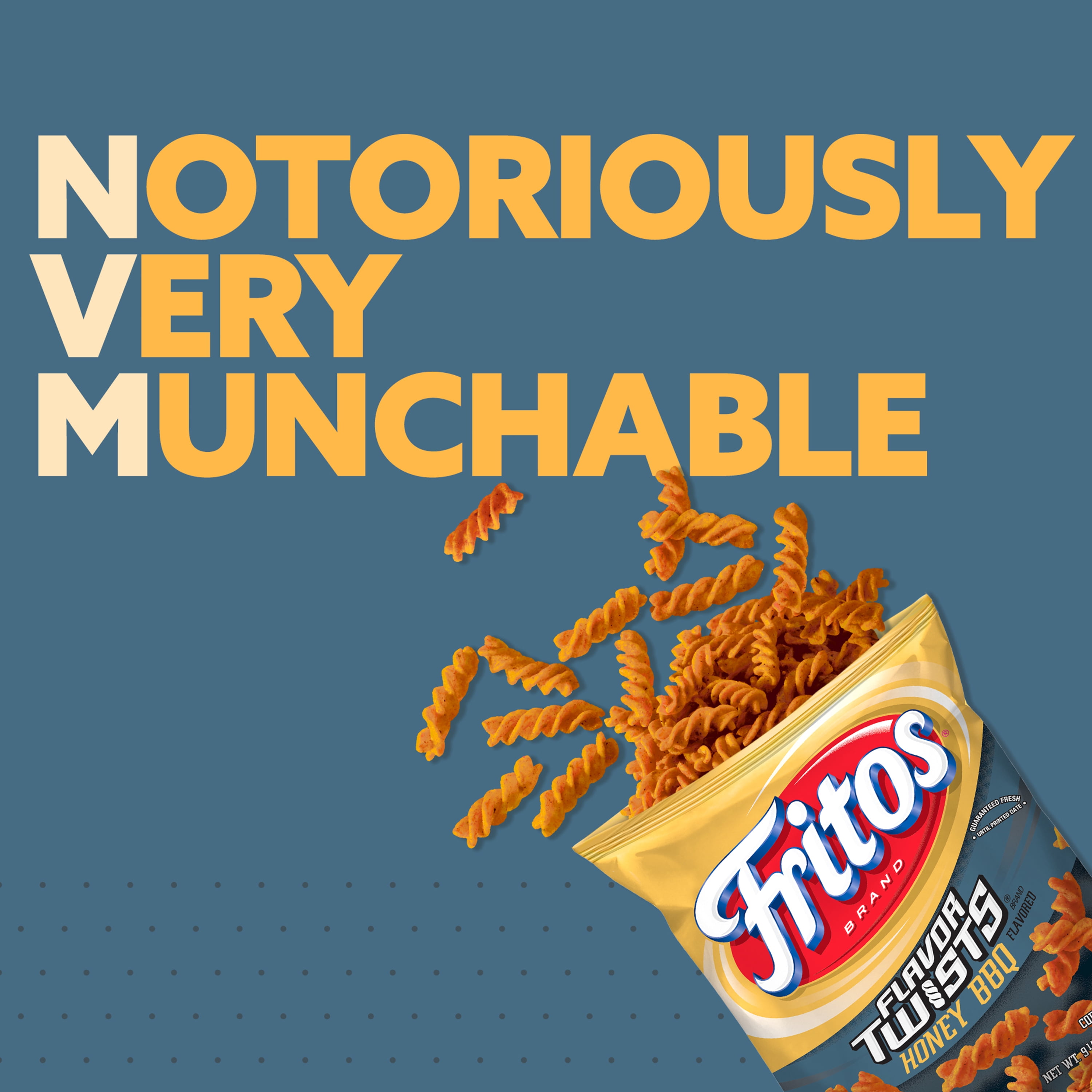 Fritos Flavor Twists Honey BBQ Corn Snacks (Sweet and Tangy, 9.25 oz) x4on8