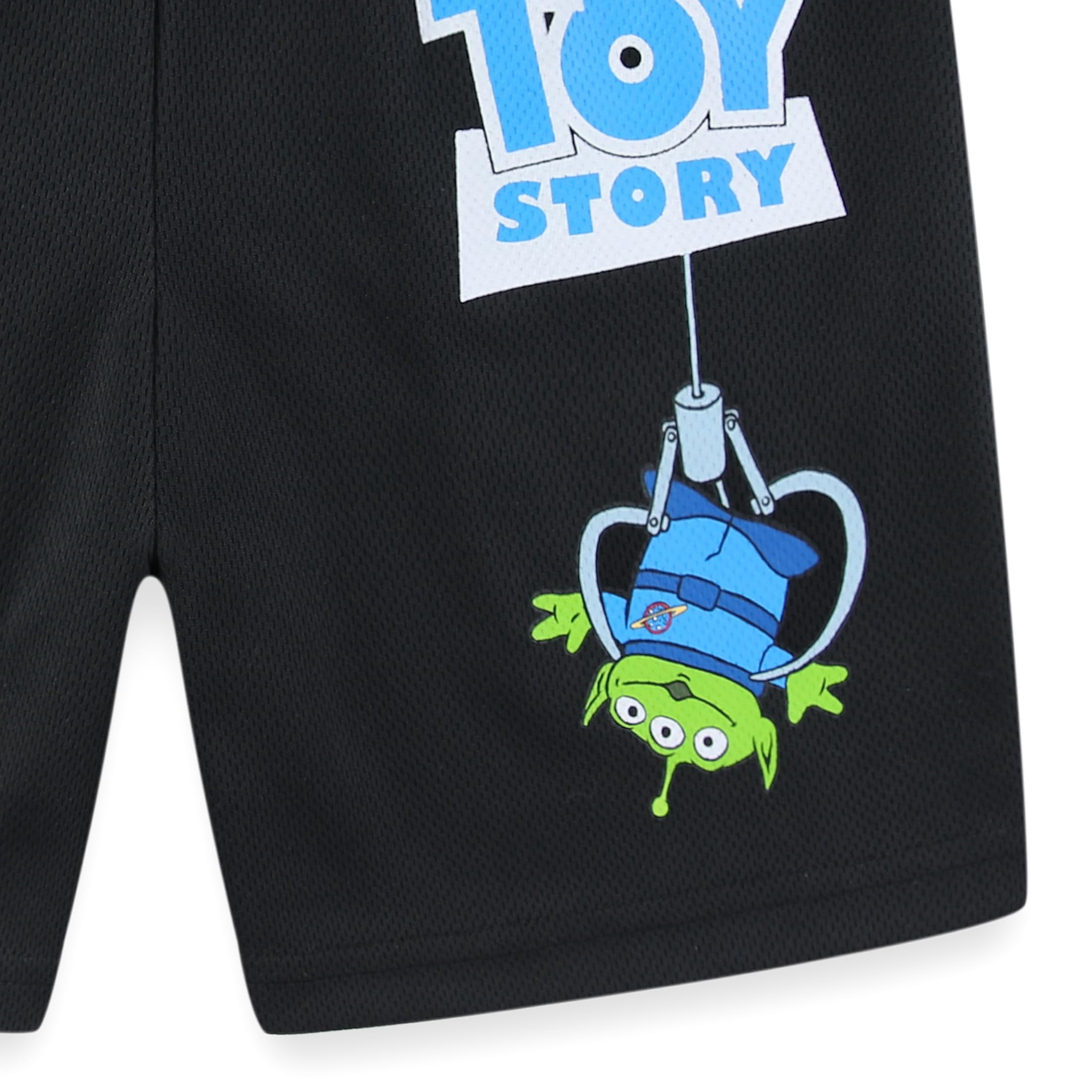 Disney Toy Story Woody and Buzz Lightyear Short Sleeve T-Shirt and Shorts Outfit Set (Blue, 2T-7) b4to3