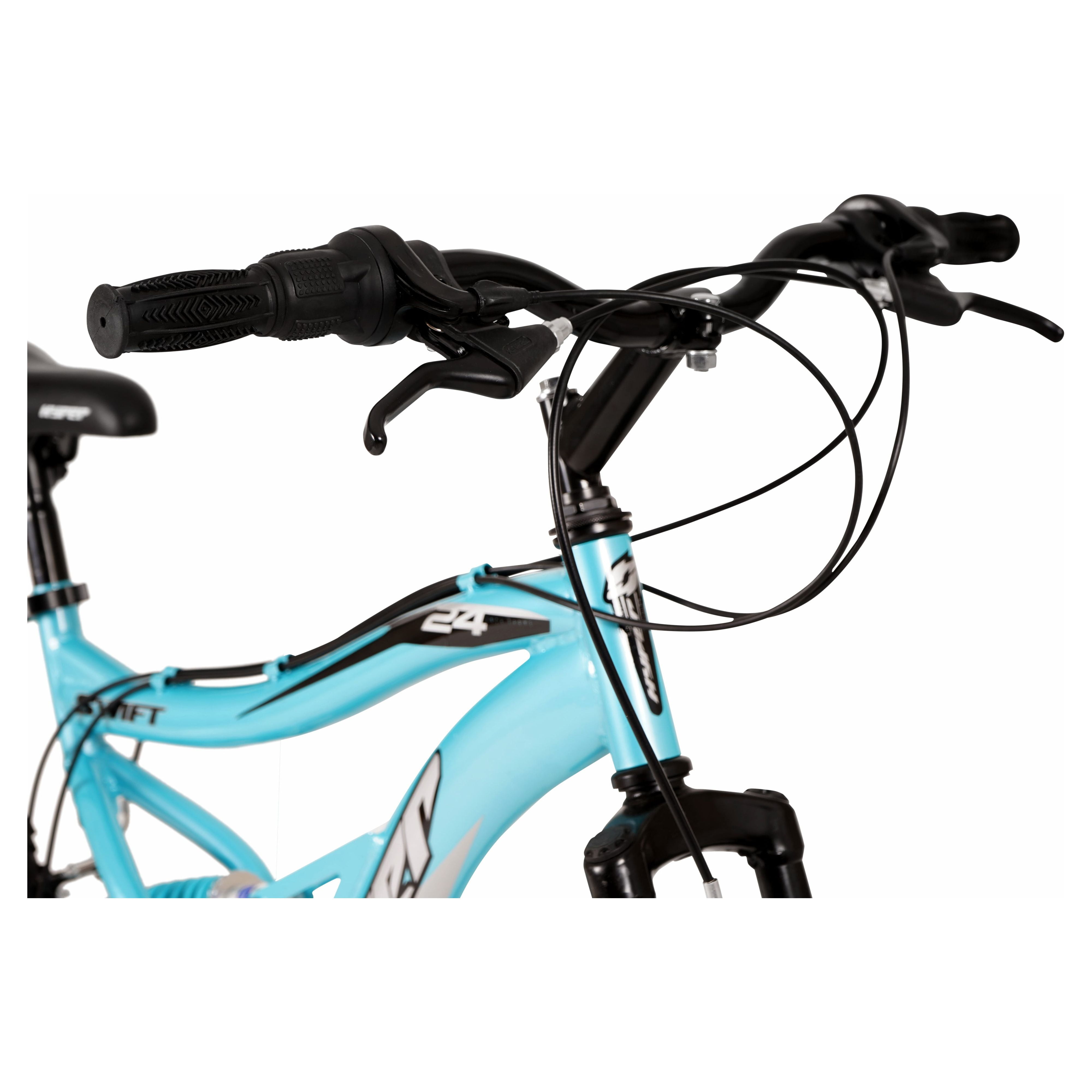 Hyper Bicycles Swift Mountain Bike (Blue, 24 in) p87jk
