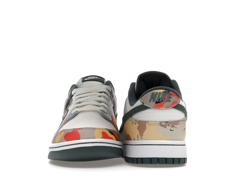 Nike Dunk Low SE Multi-Camo Athletic Sneakers (Orange, 11 US) hwrq2 - Image 3