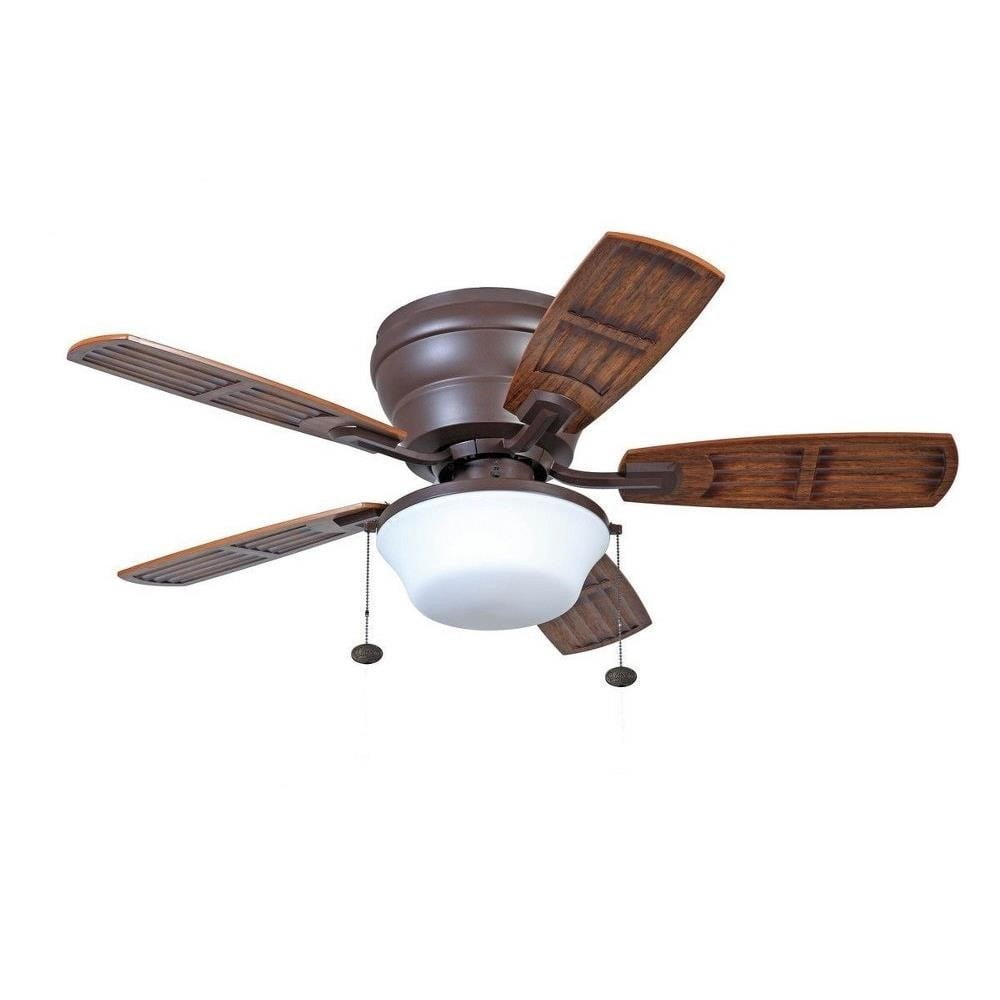 Litex Soe Mooreland 5-Blade Ceiling Fan with Light Kit (Oiled Rubbed Bronze, 14.75 in) 64lfn