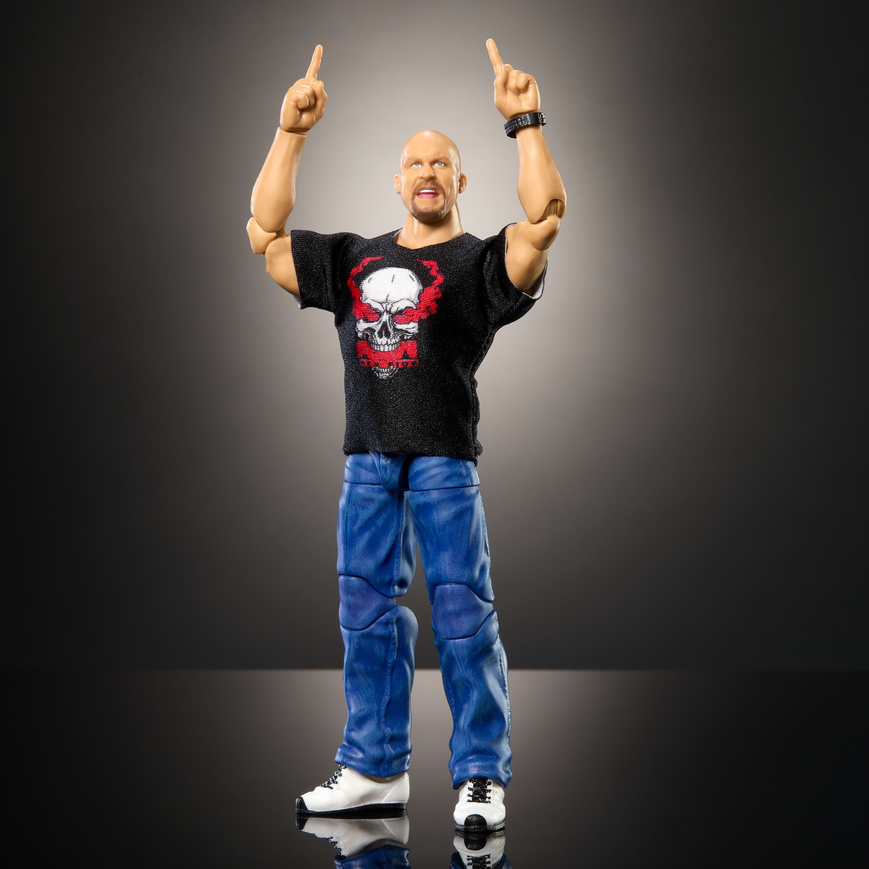 WWE Elite Top Picks Stone Cold Steve Austin Action Figure with Accessories (6 in) 0319l