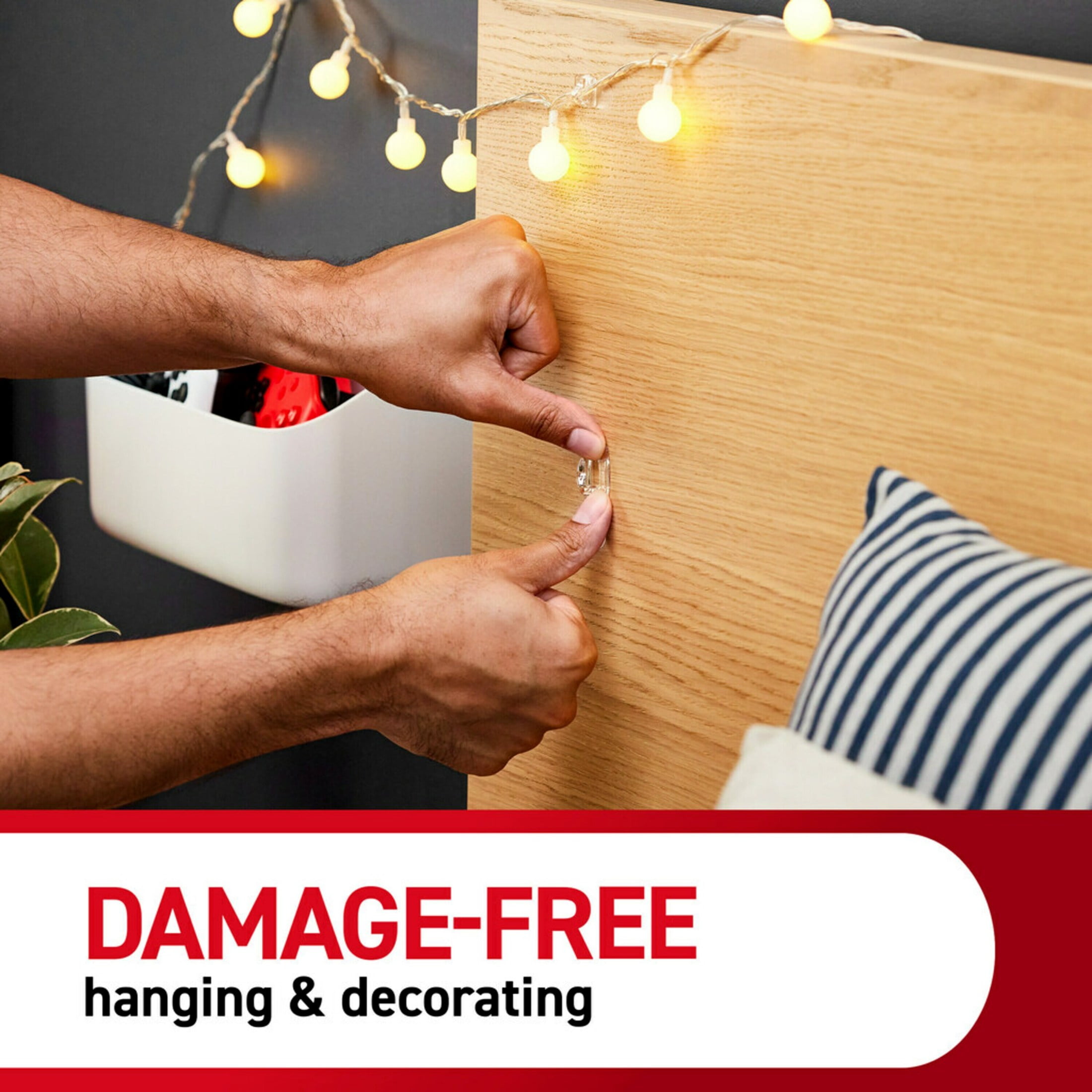 Command Mini Wall Hooks for Damage-Free Decorating (Clear, 12 Hooks and 16 Strips) ctgws