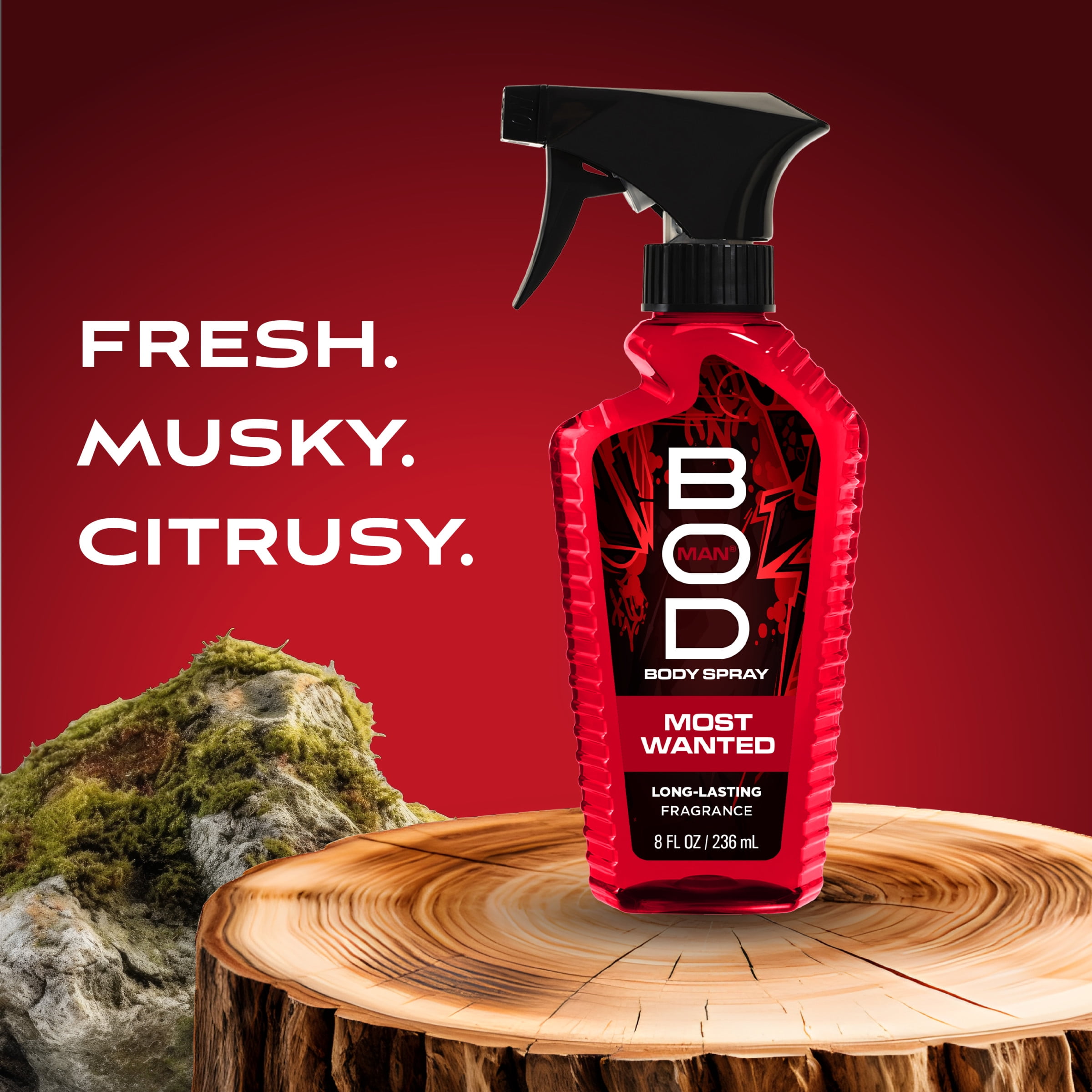 BOD Man Most Wanted Fragrance Body Spray for Men (8 fl oz) 4p7nf